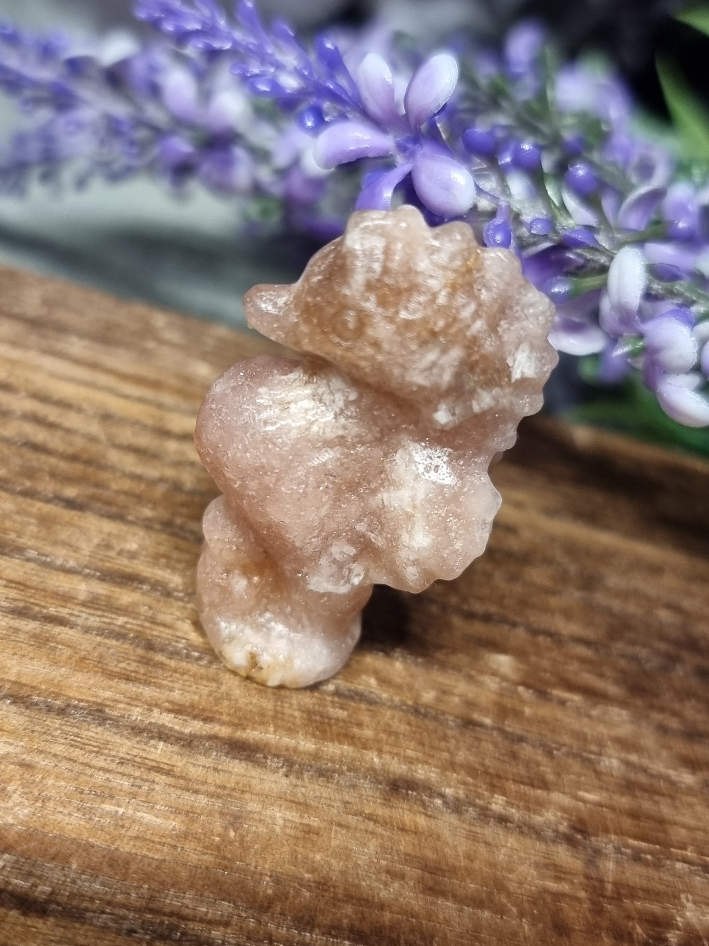 Pink amethyst seahorse