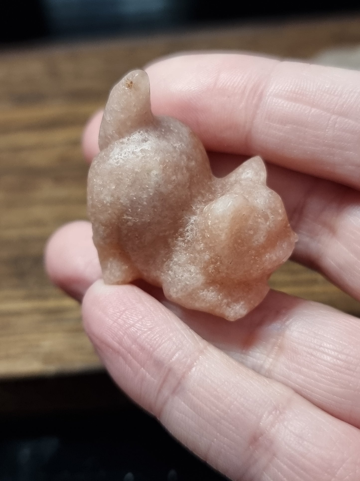 Pink amethyst carvings