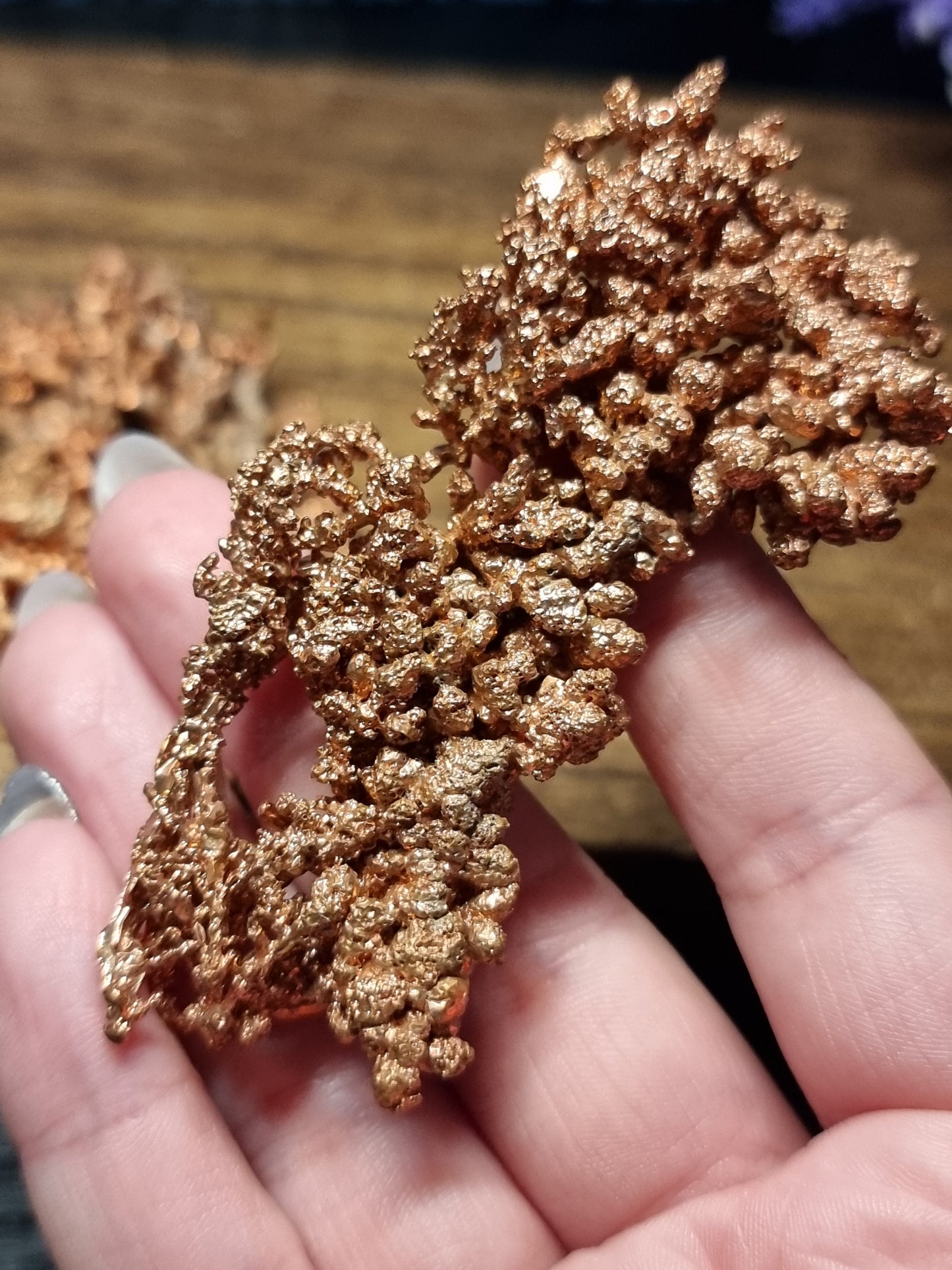Native dendritic copper