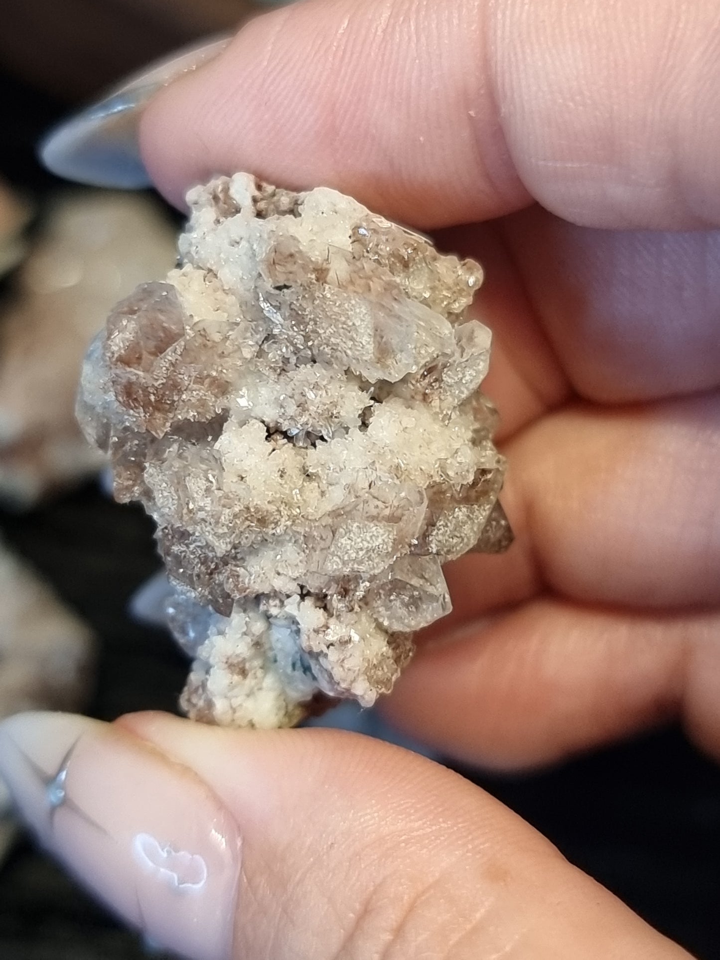 Rare apophyllite with red chalcedony specimens