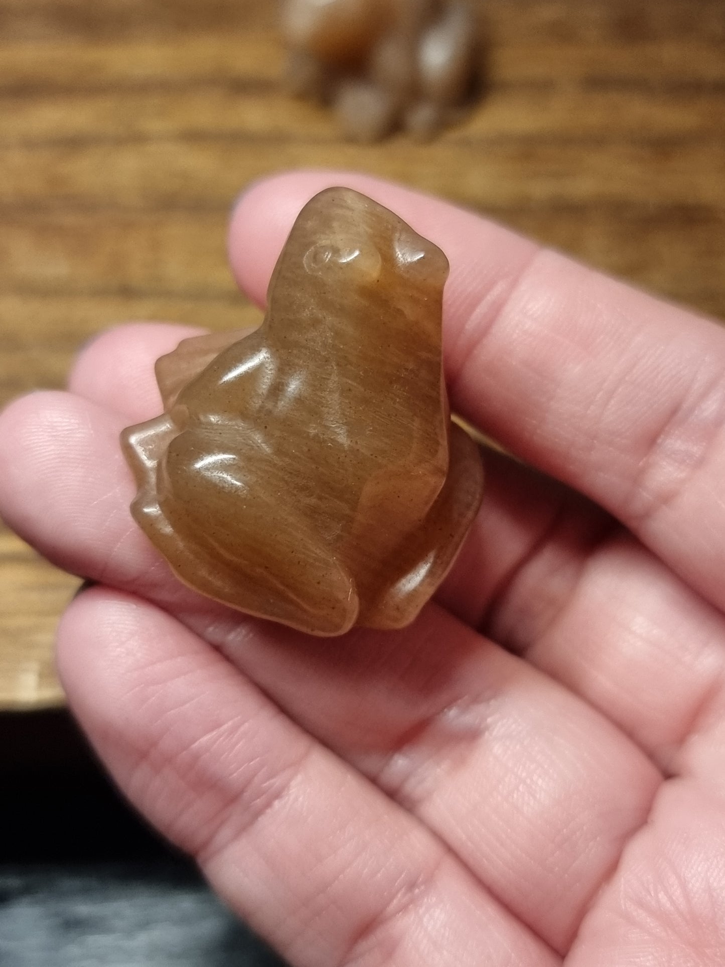 Peach moonstone frogs
