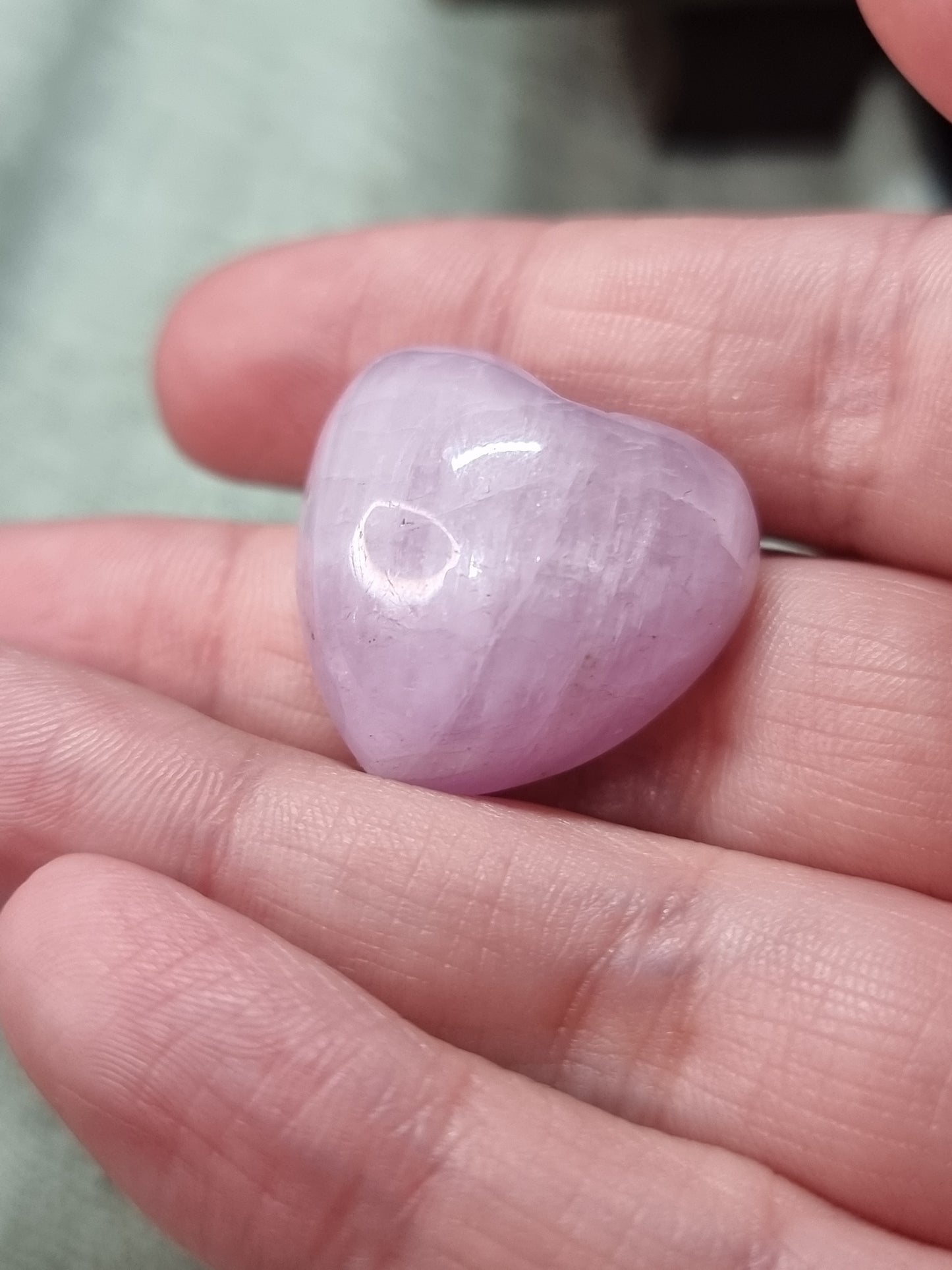 Kunzite flashy hearts