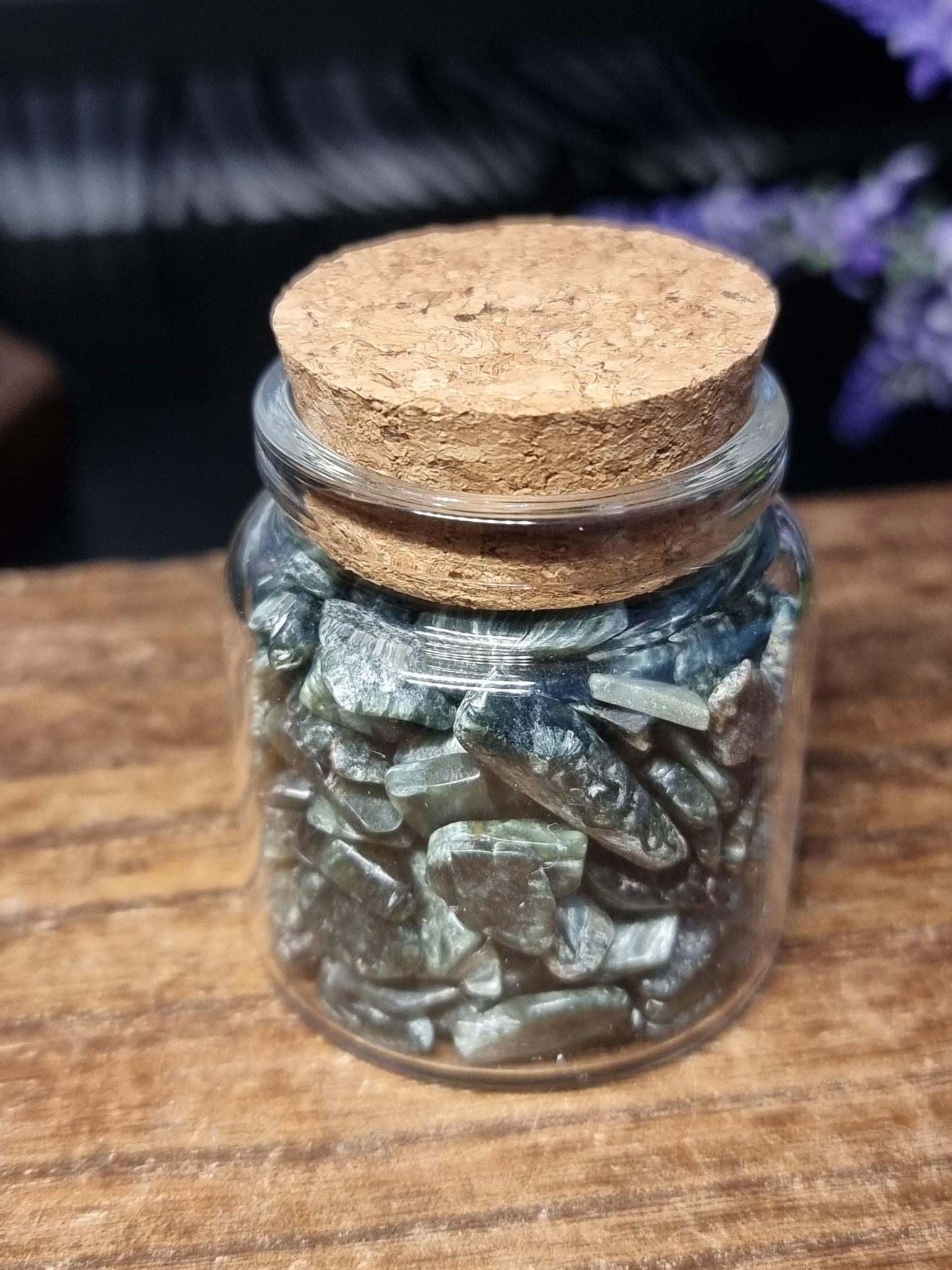 Seraphinite chip jar