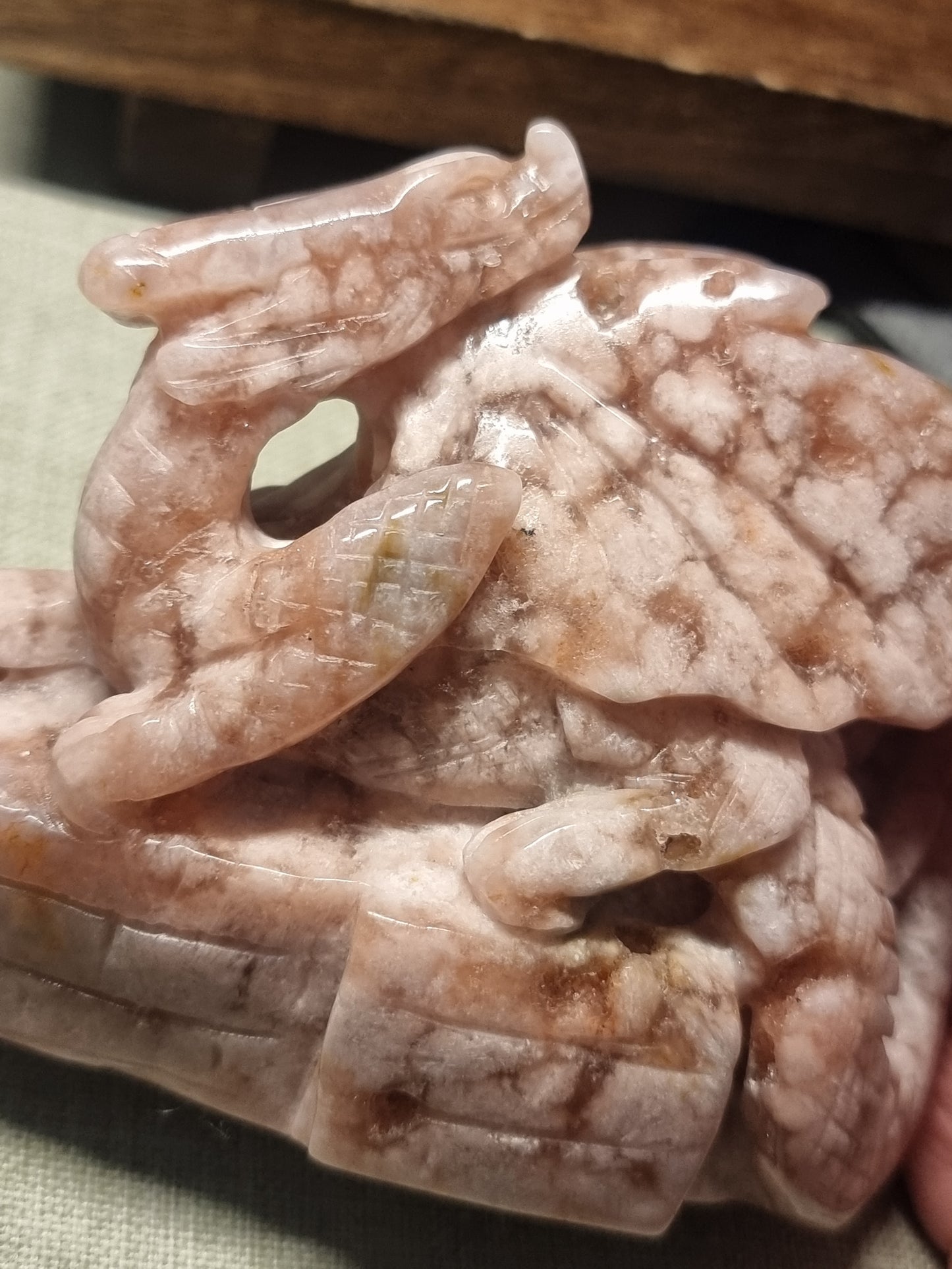 Pink amethyst dragon