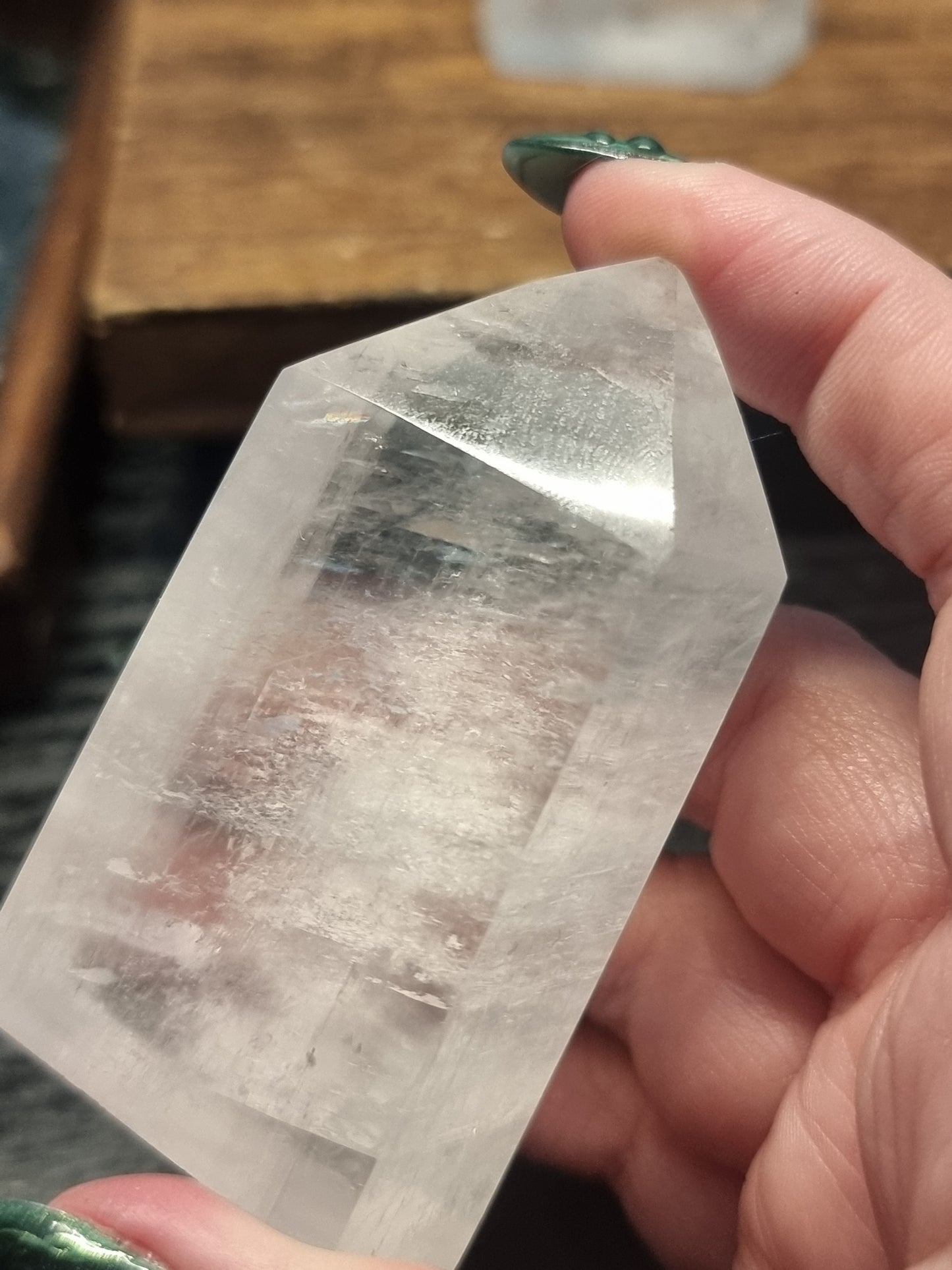Optical calcite towers