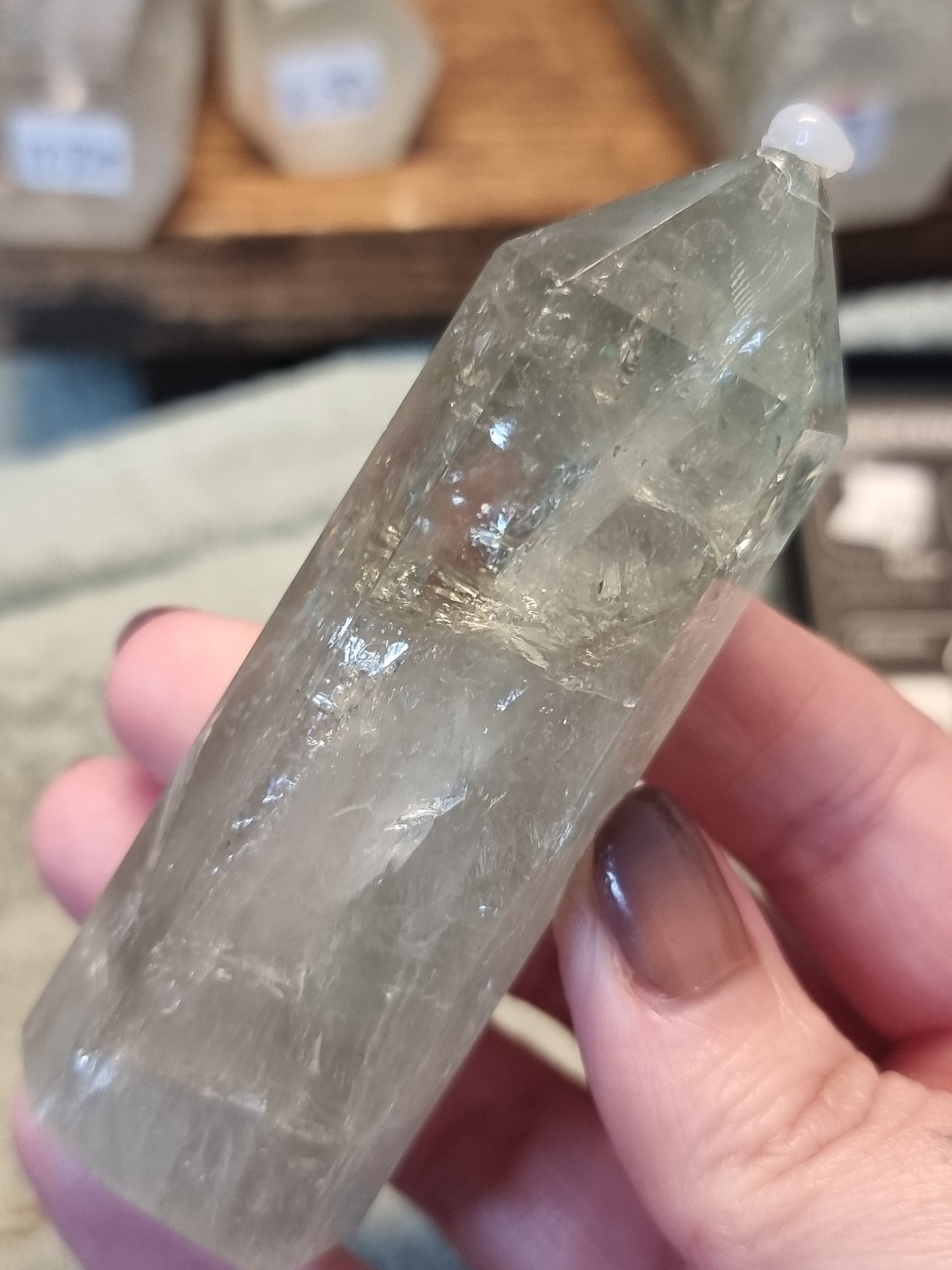 Green quartz towers