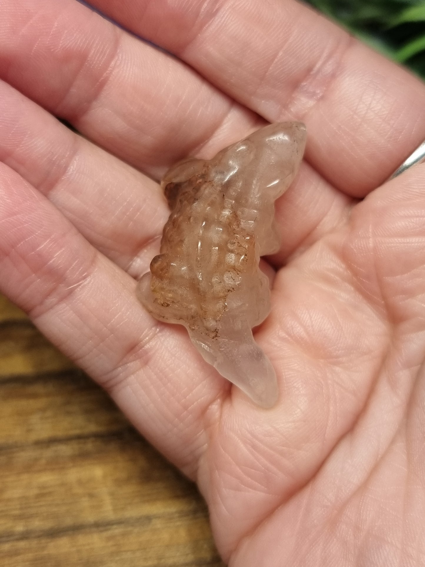 Fire quartz crocodile