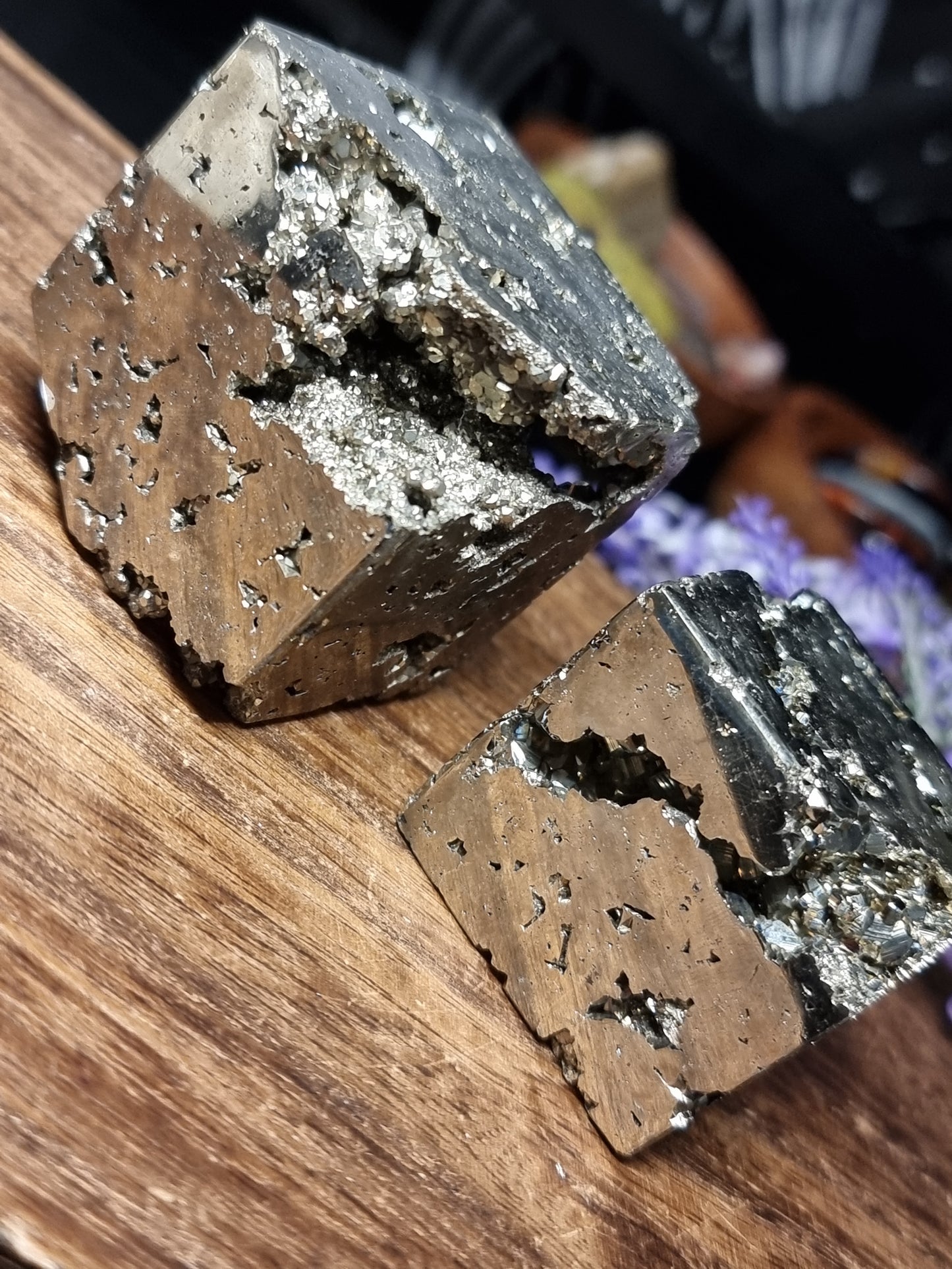 Peruvian pyrite cubes