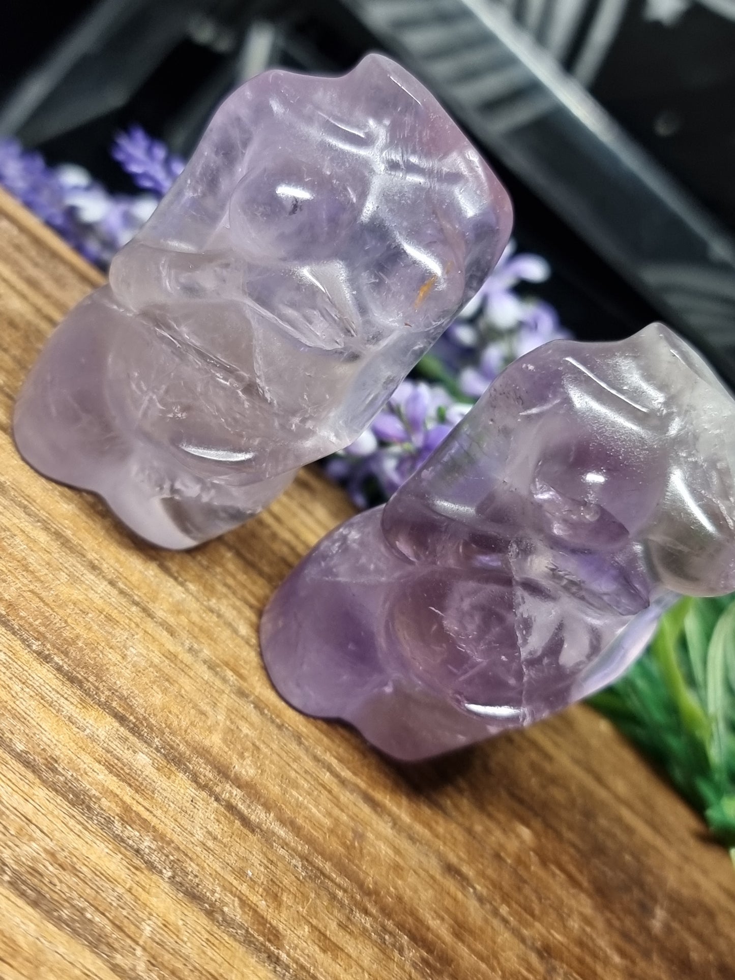Amethyst Pregnant body carvings