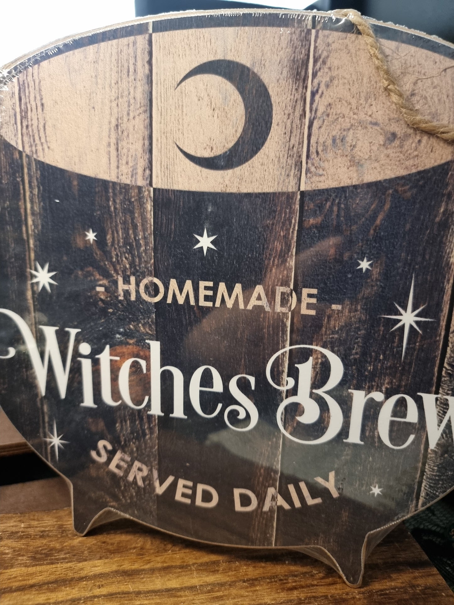 Witches brew wooden sign