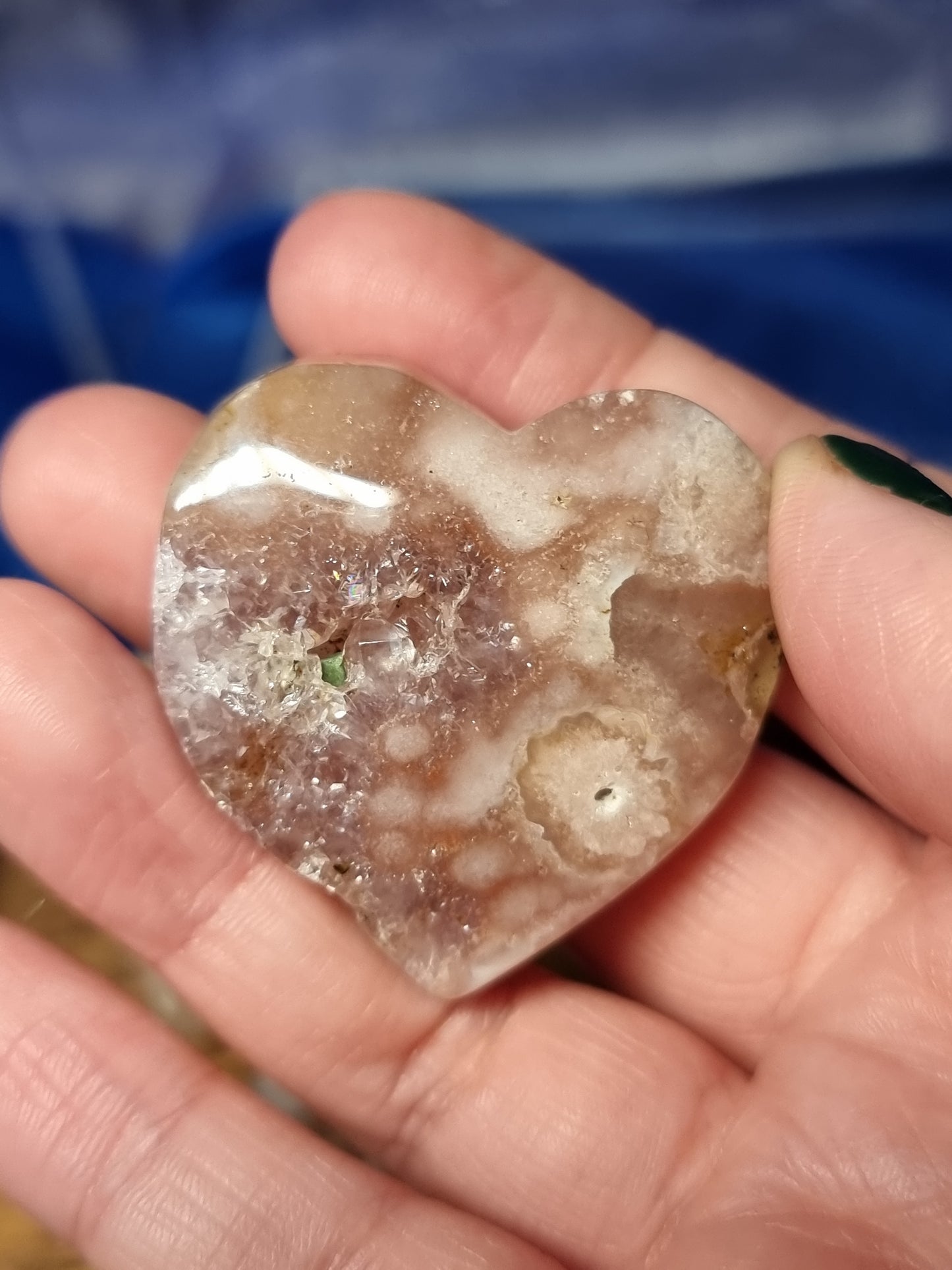 Pink amethyst hearts