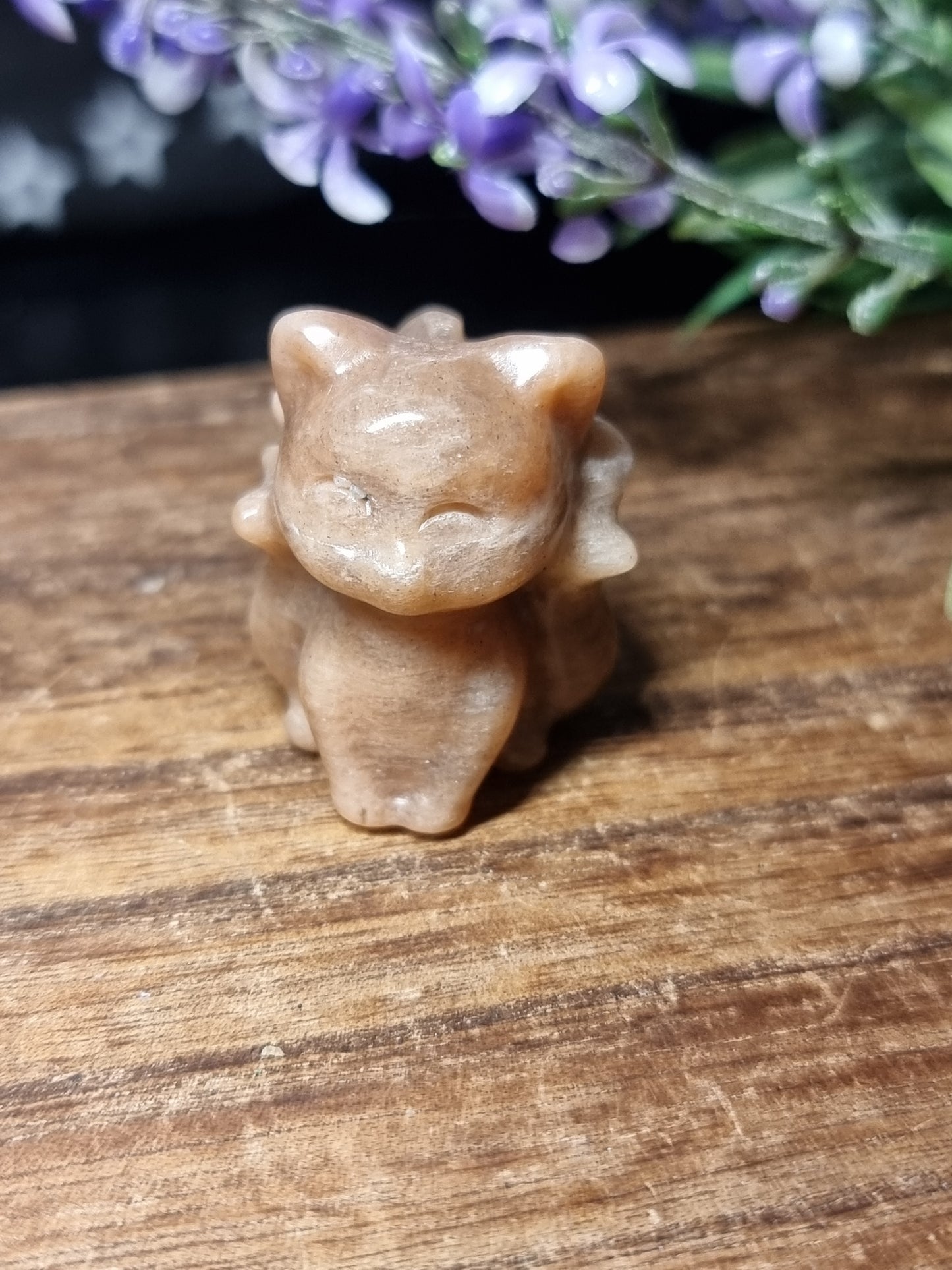 Peach moonstone 9 tail fox