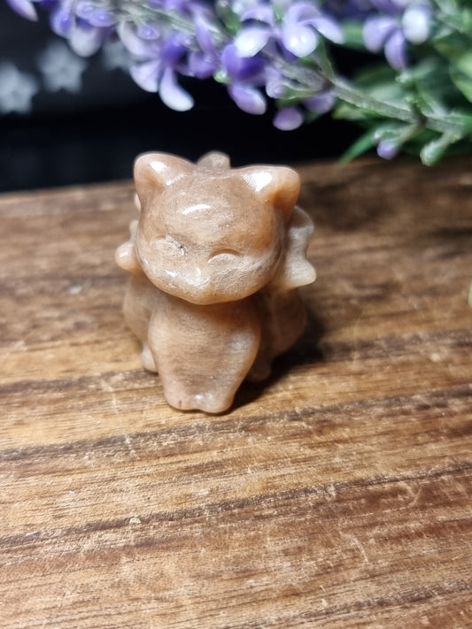 Peach moonstone 9 tail fox