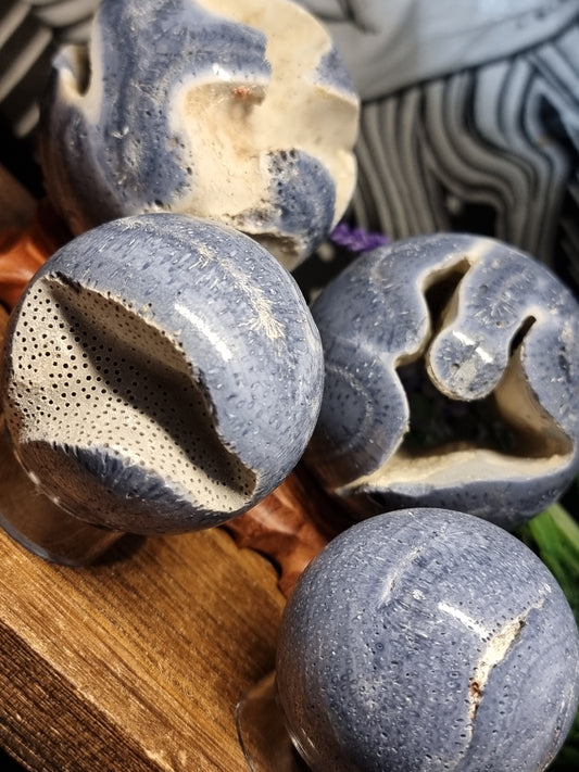 Blue coral spheres (natural)