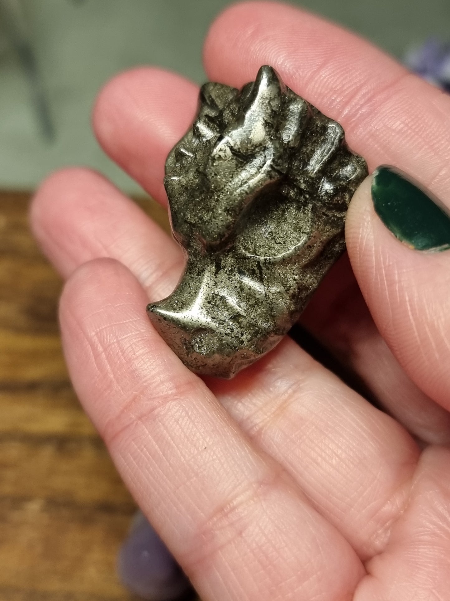 Dragon head carvings