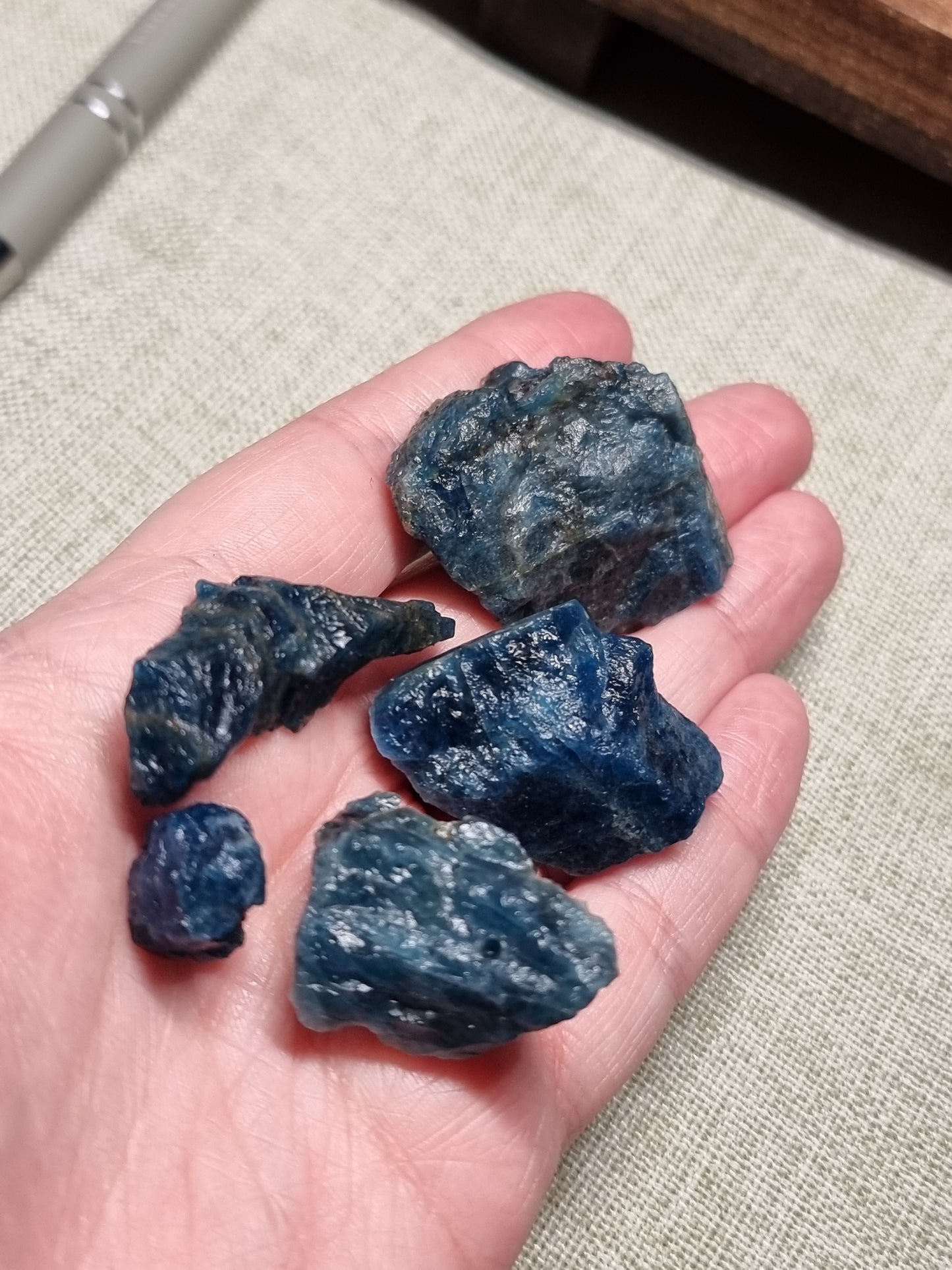 Raw Blue apatite - 50g
