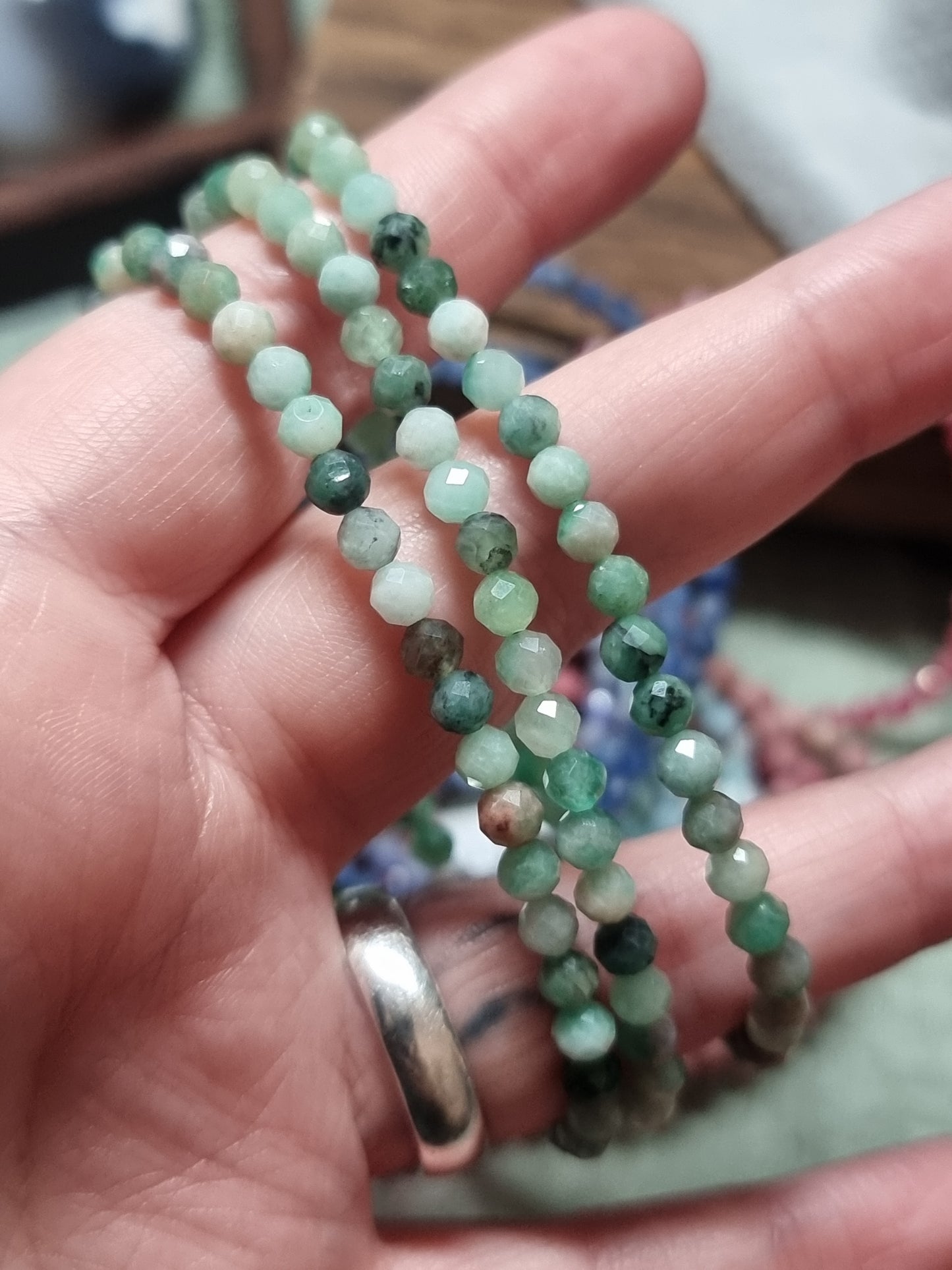 4mm faceted bracelets - high grade