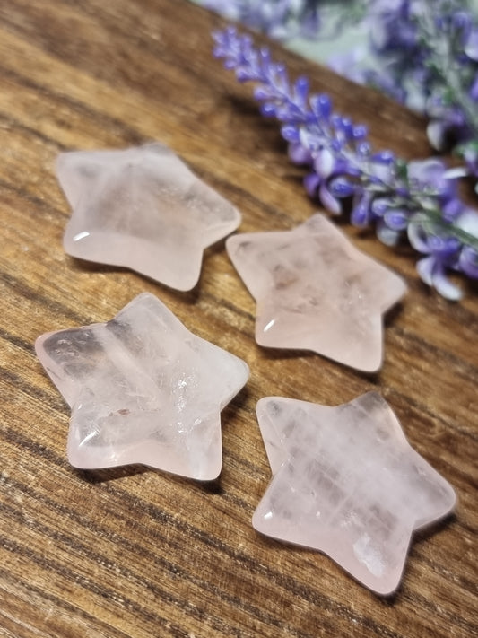 Rose quartz stars