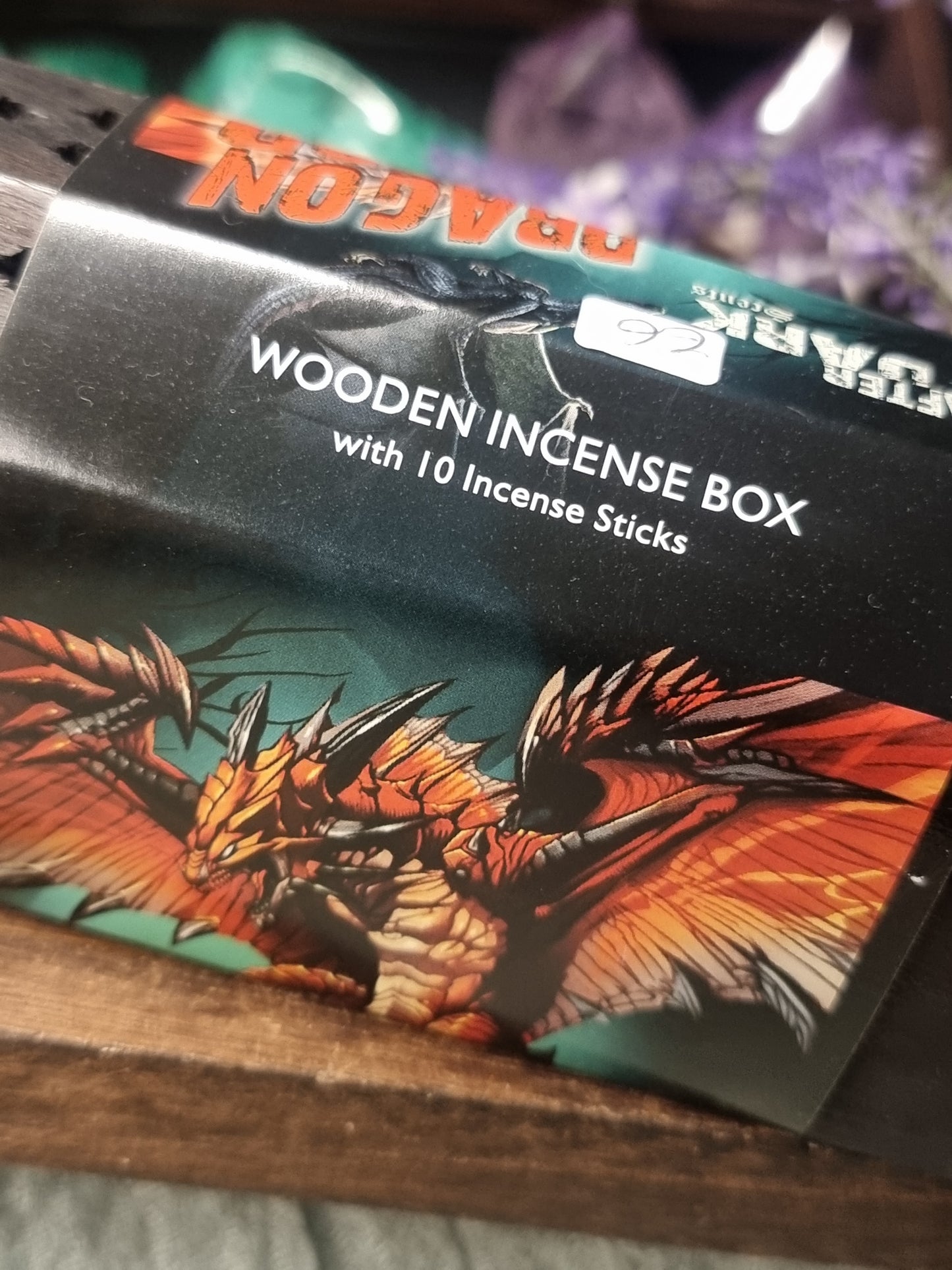 Wooden incense box & dragons blood incense