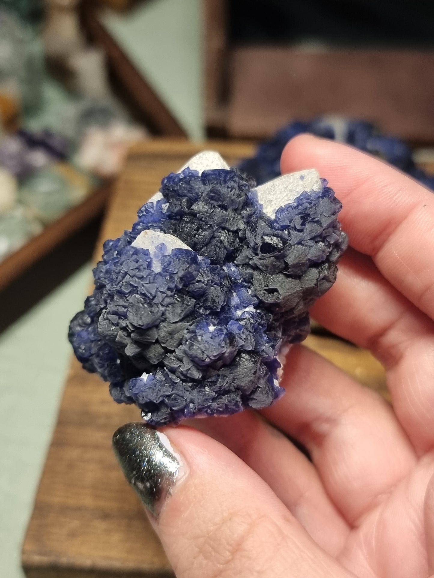 Blueberry fluorite