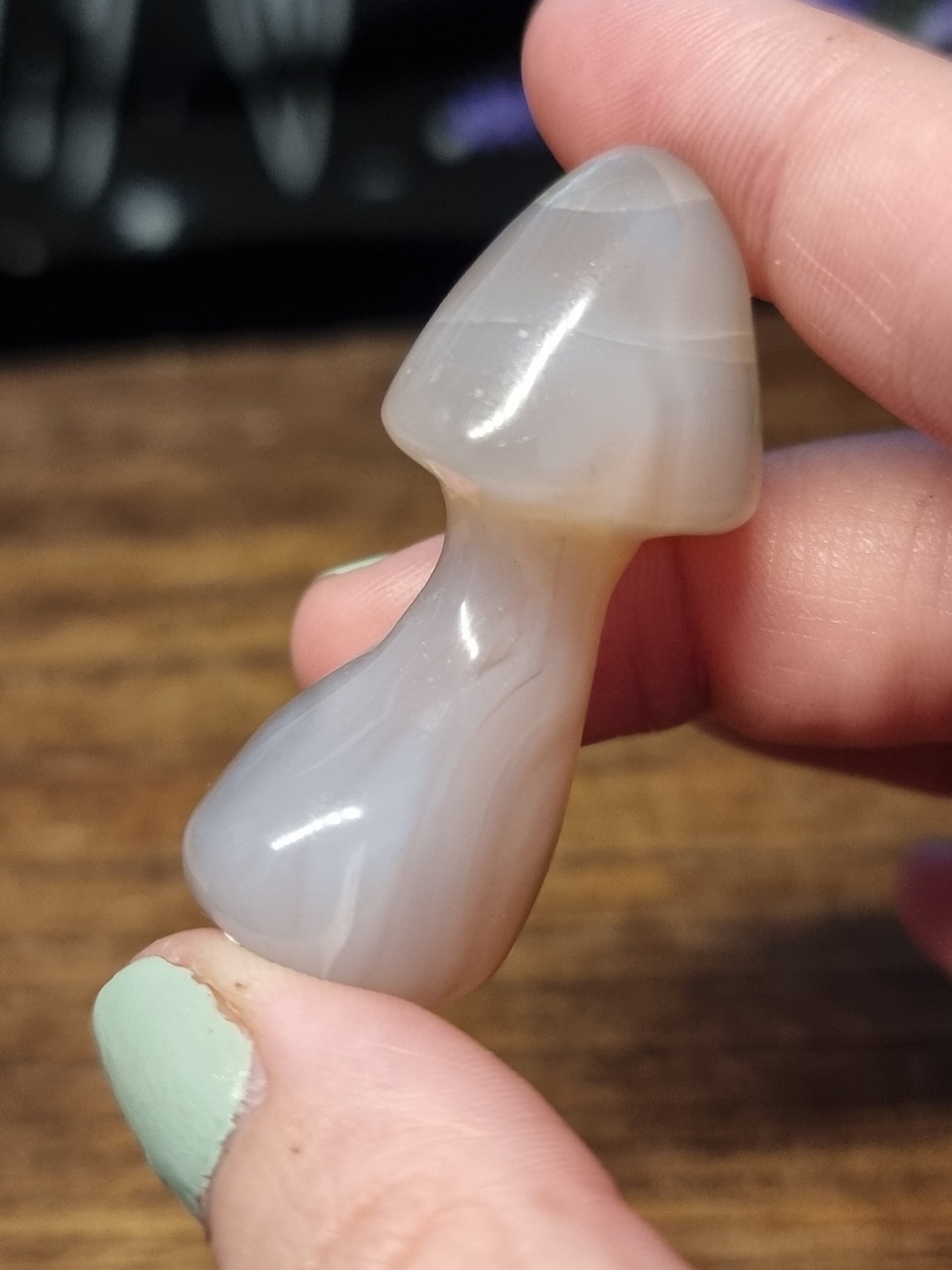 Moss agate whales