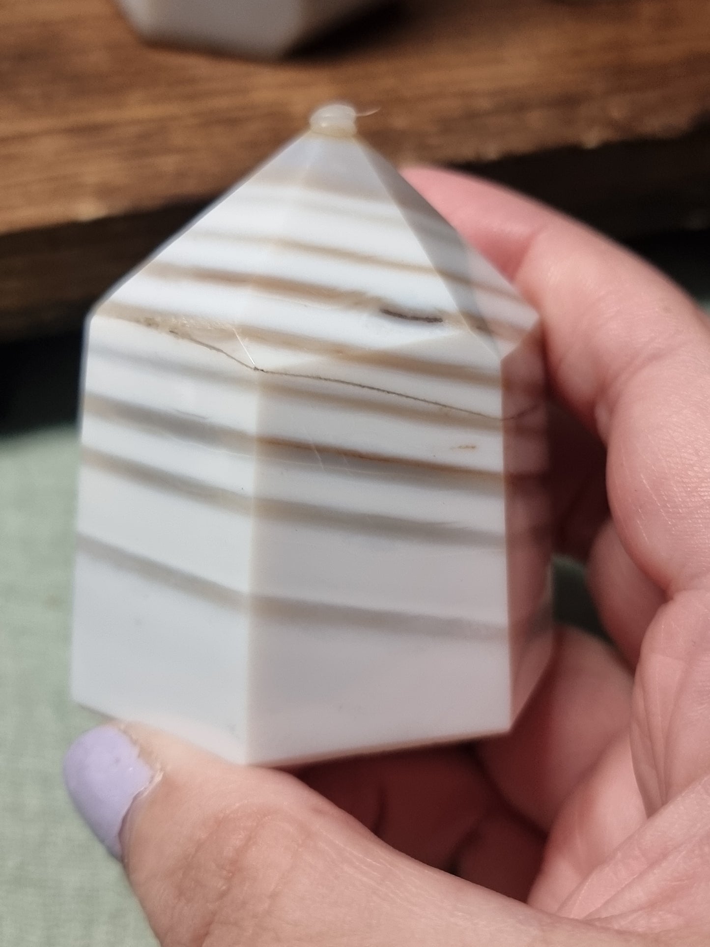 Banded agate towers