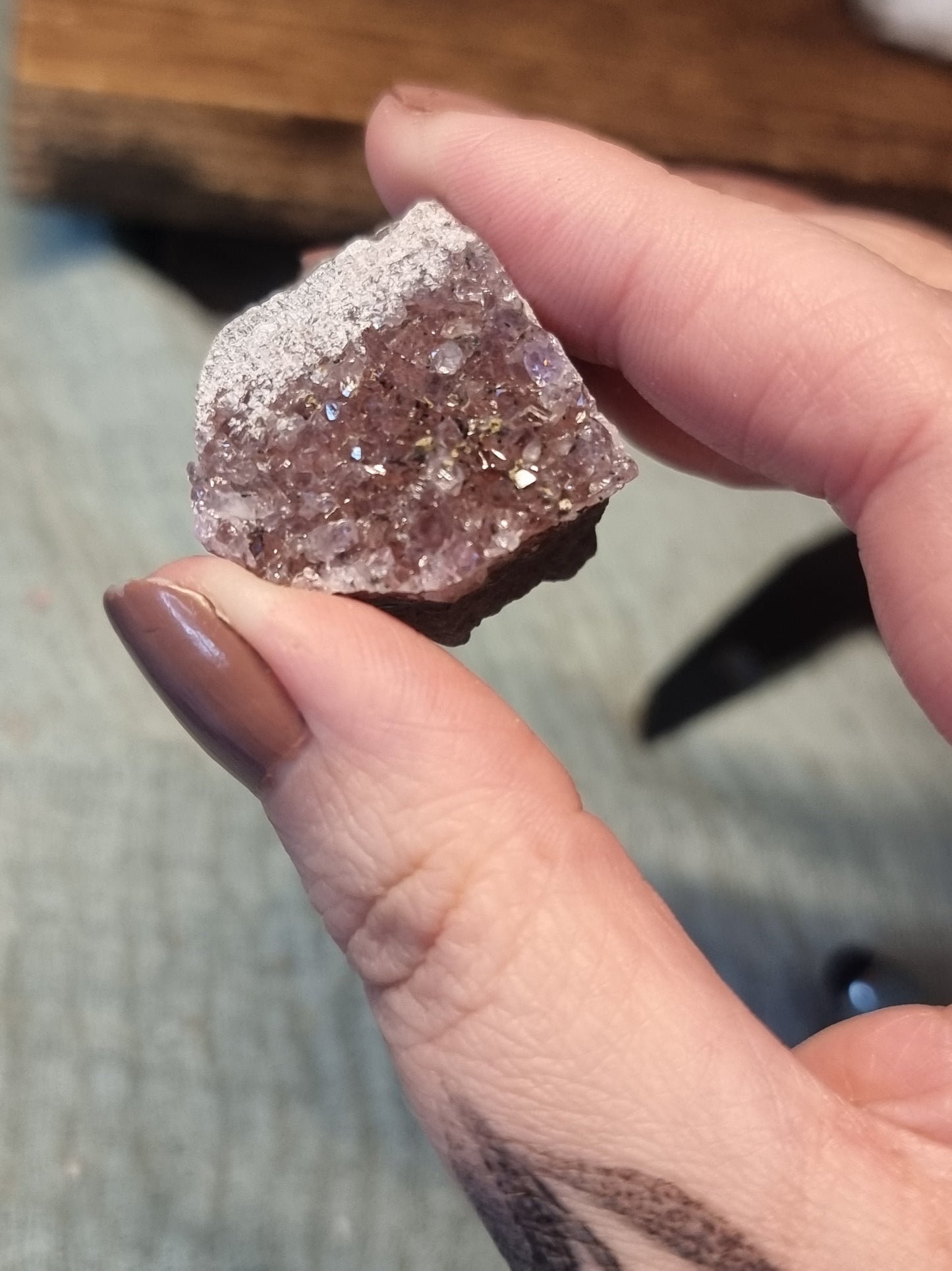 Amethyst druzy pieces