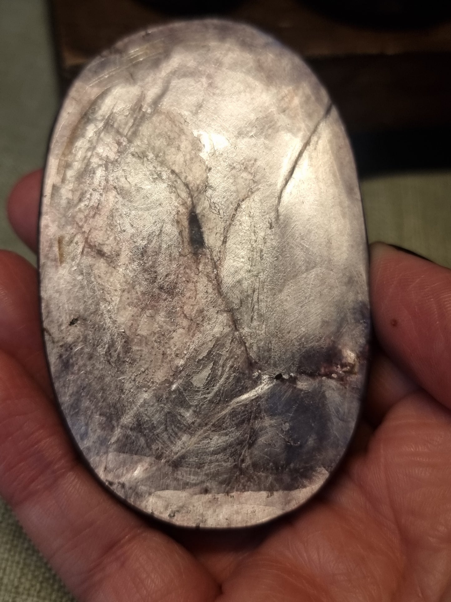 Purple mica palmstones