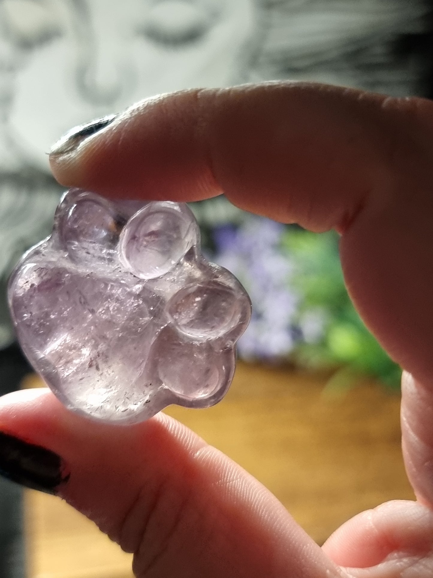 Amethyst paw print