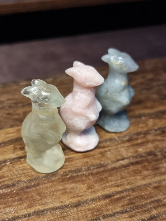 Kangaroo carvings