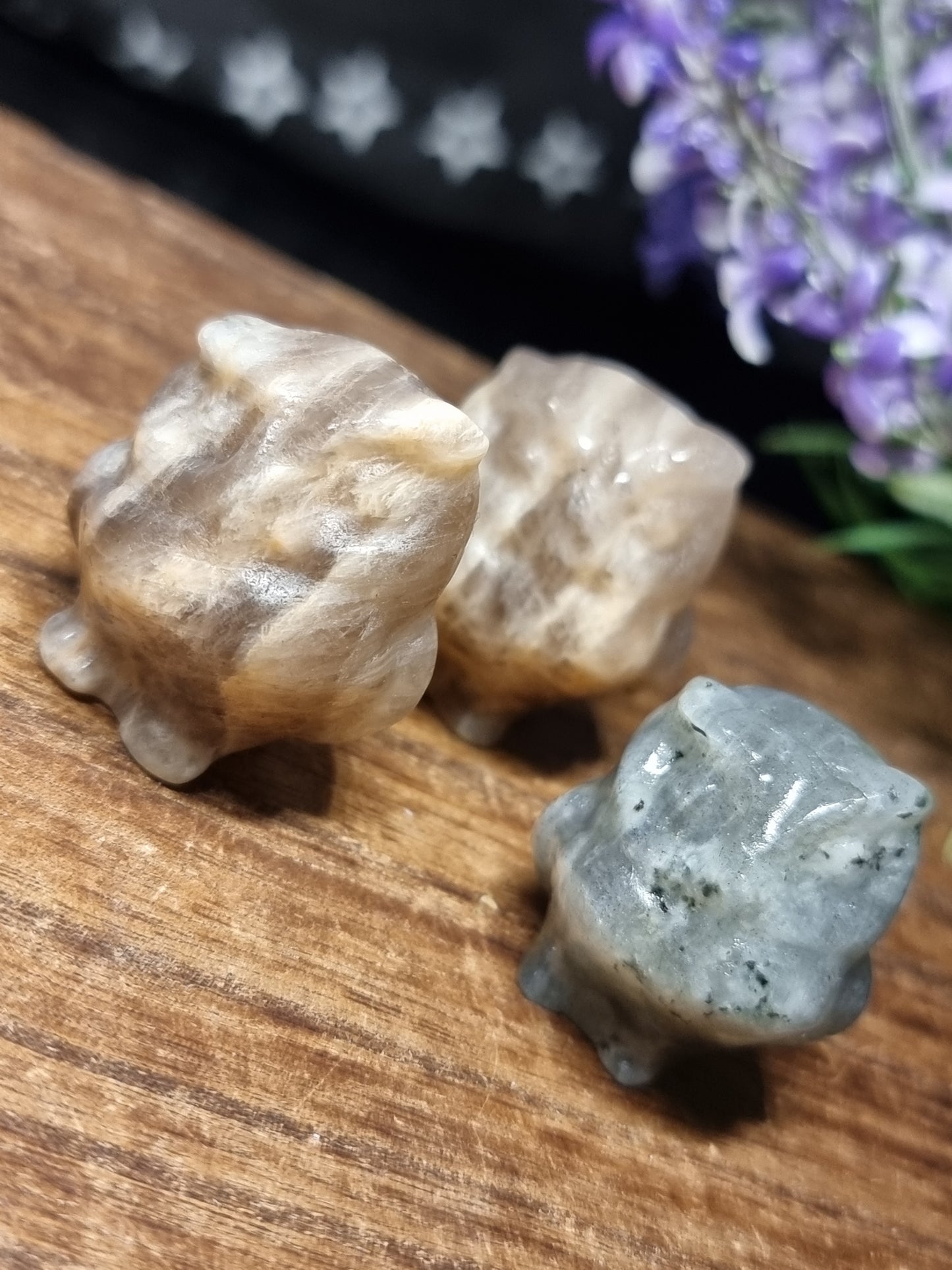 Owl carvings