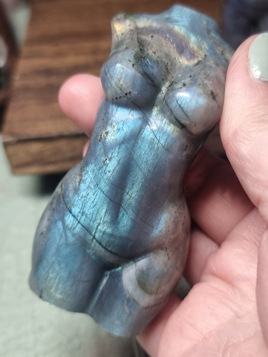 Labradorite body carvings