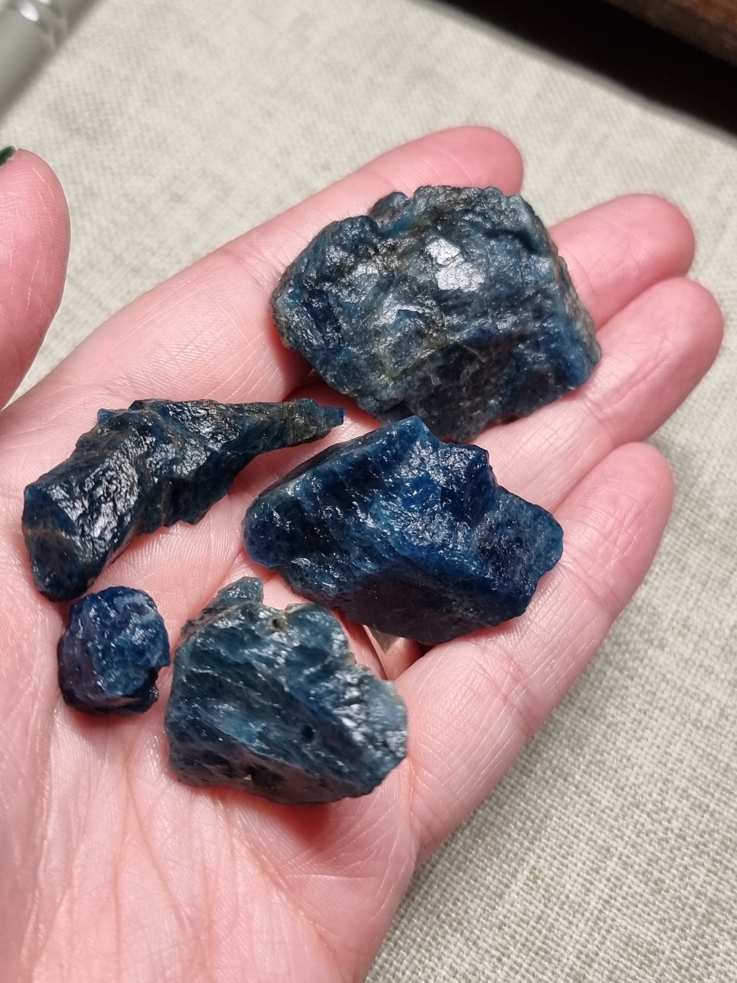Raw Blue apatite - 50g