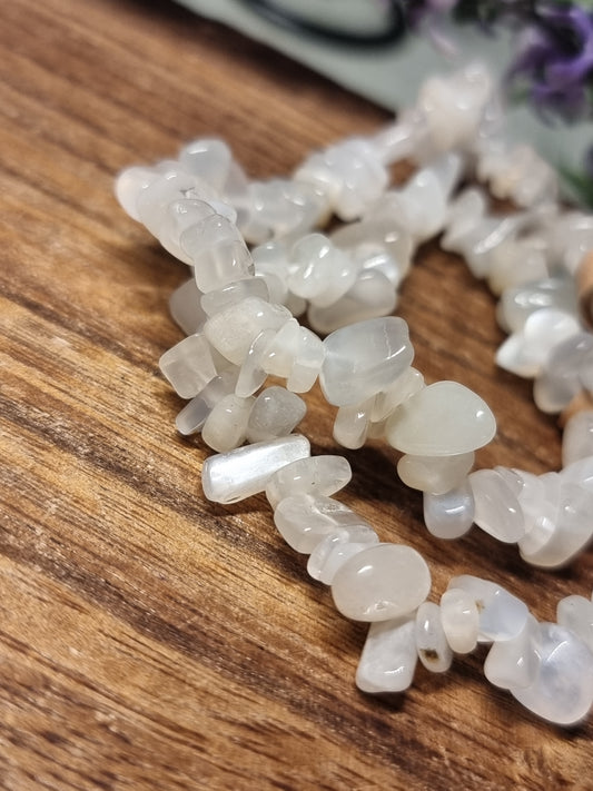 Moonstone chip bracelets