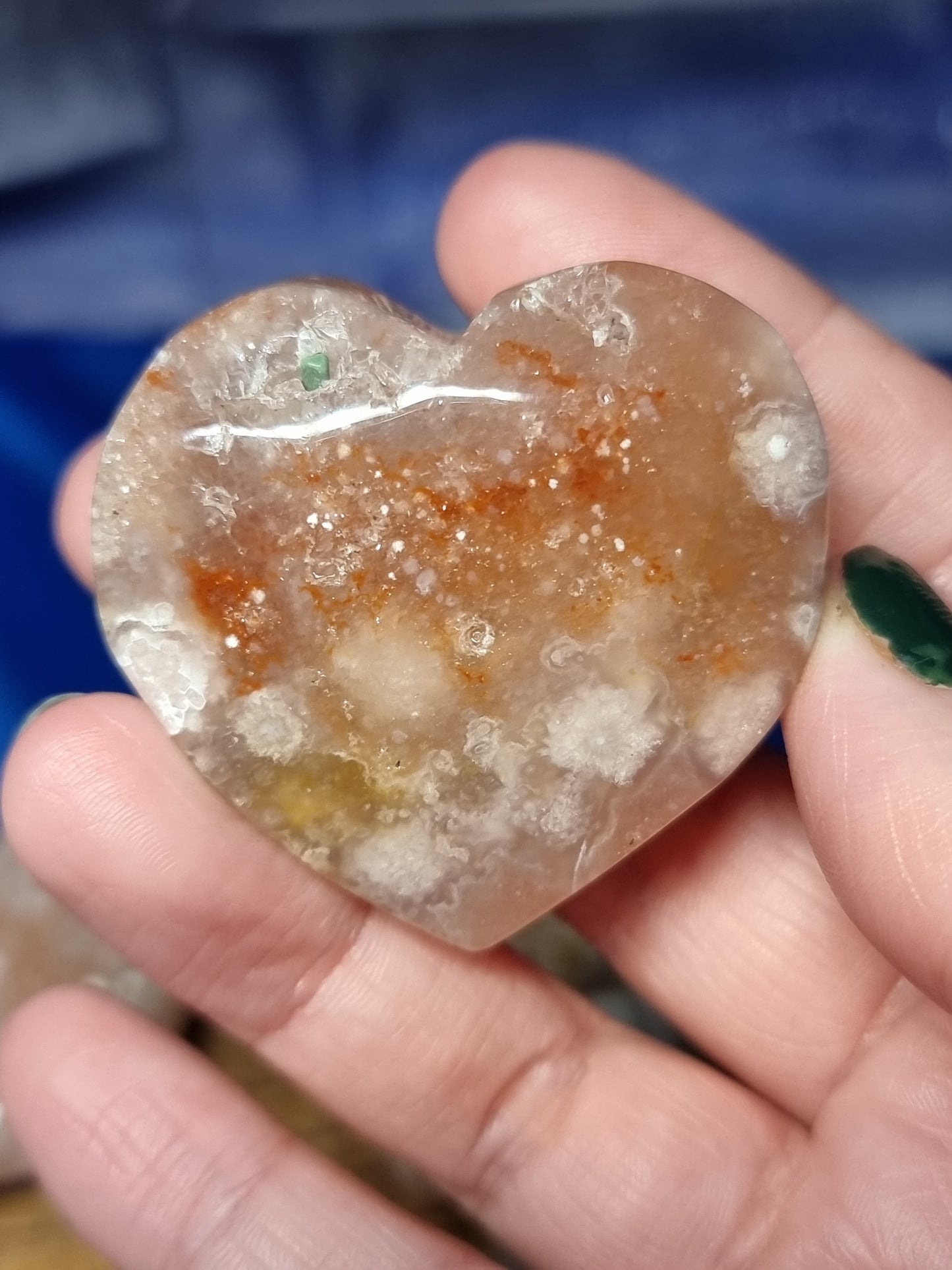 Pink amethyst hearts