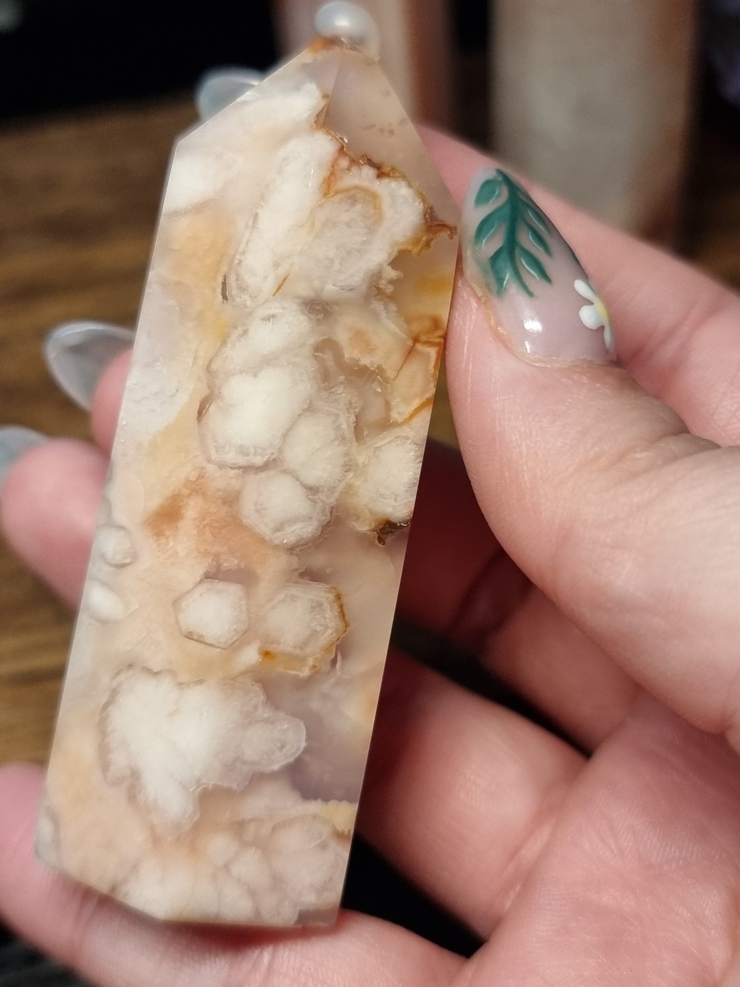 Peach flower agate towers
