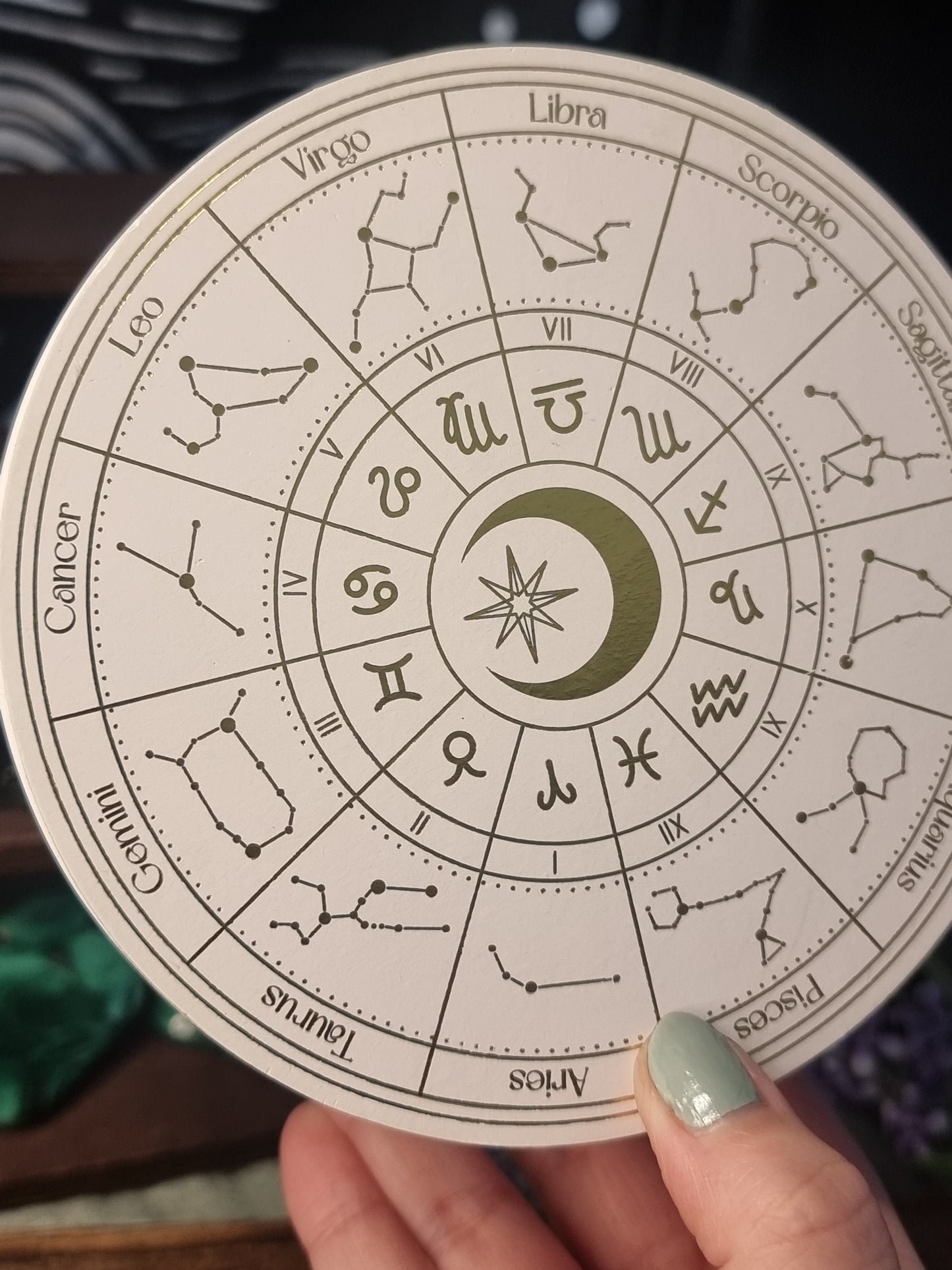 Astrology wheel jewellery box