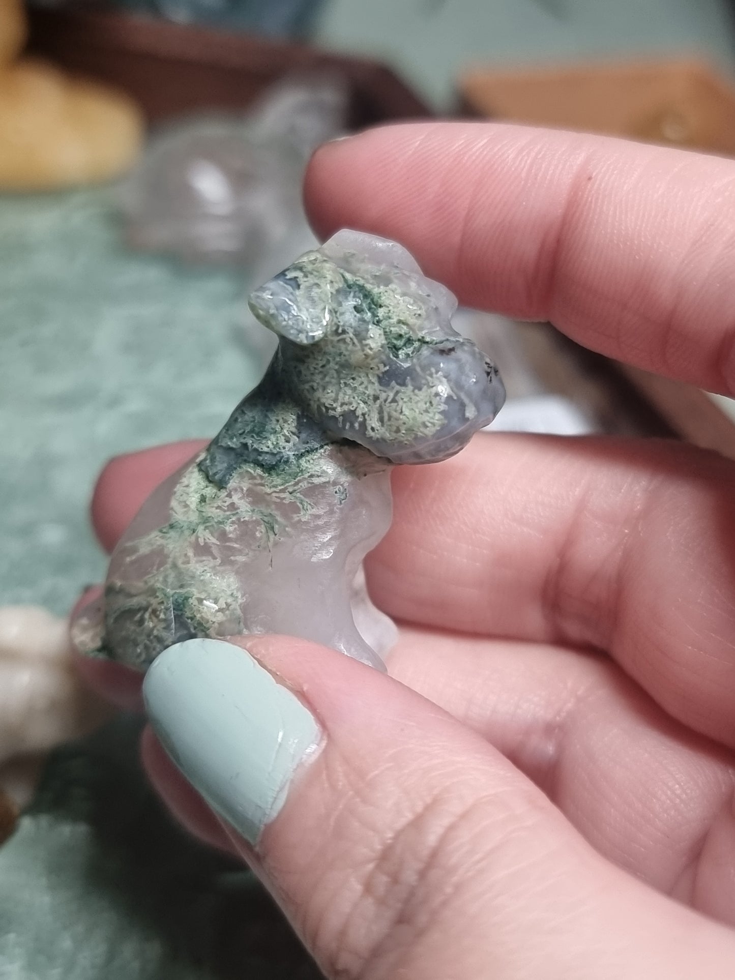 Moss agate dogs