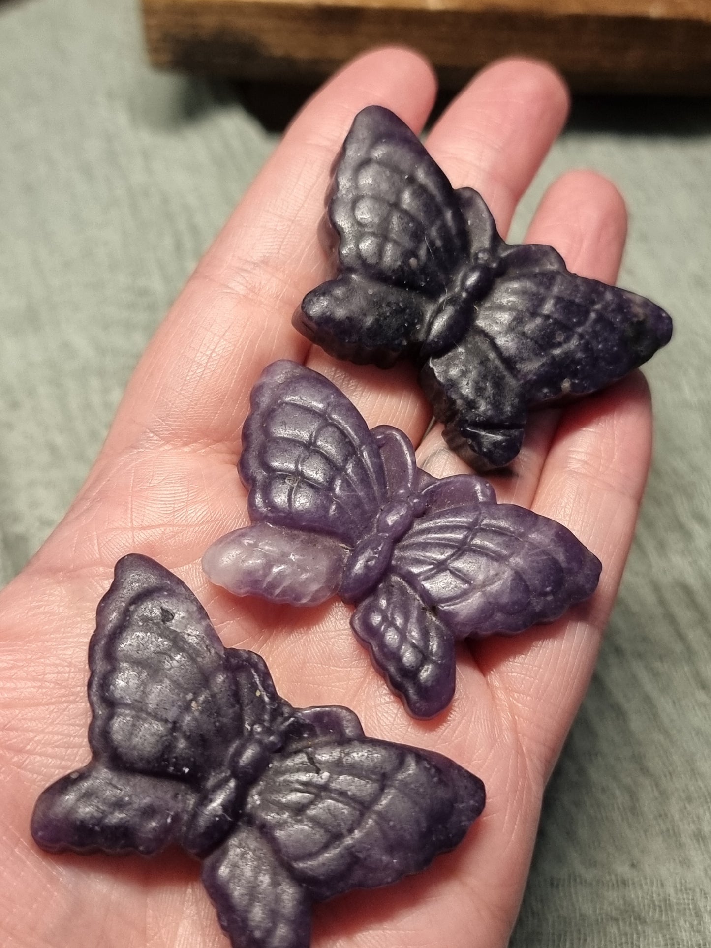 Lepidolite butterflies