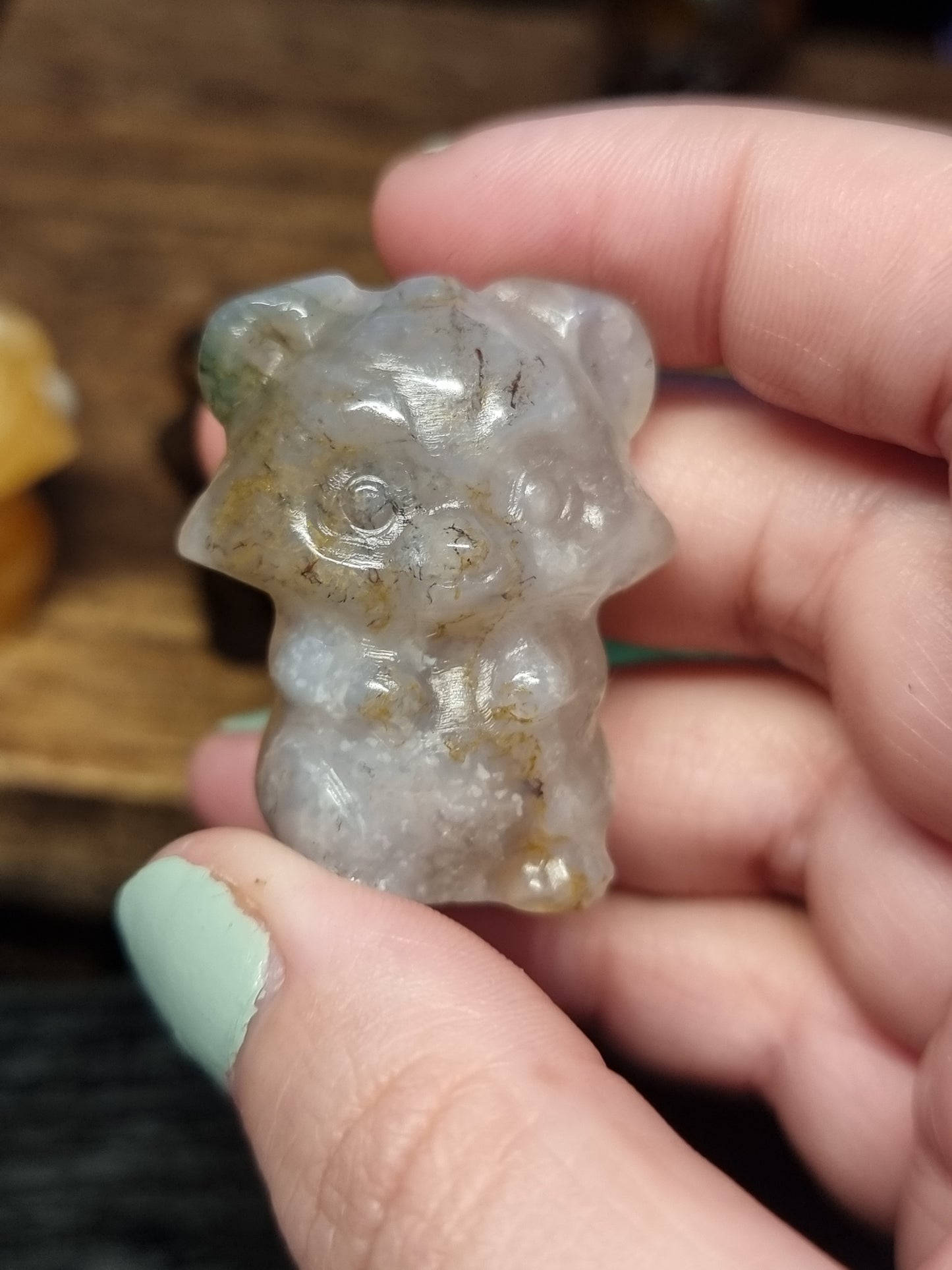 Raccoon carvings