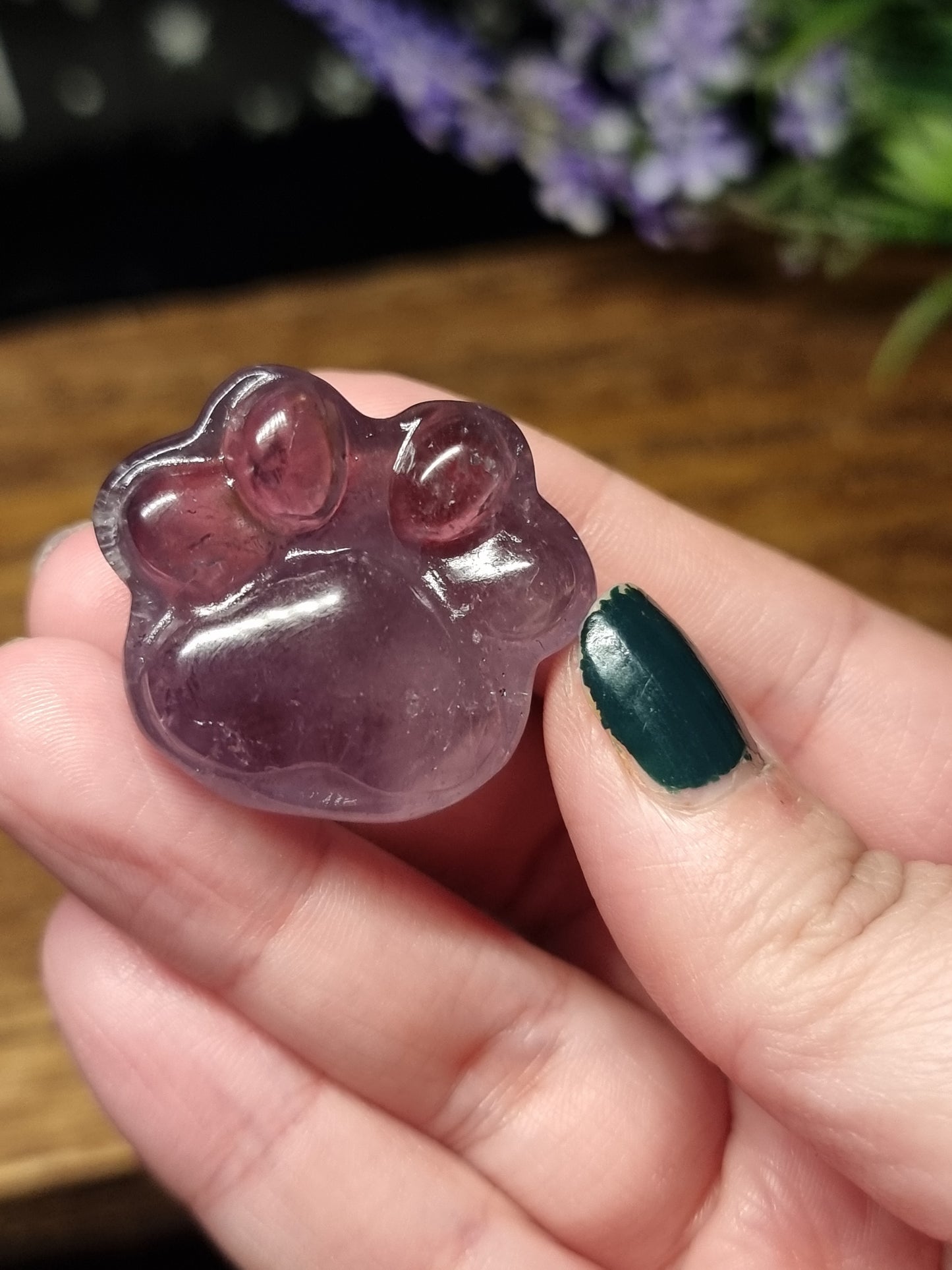 Amethyst paw print