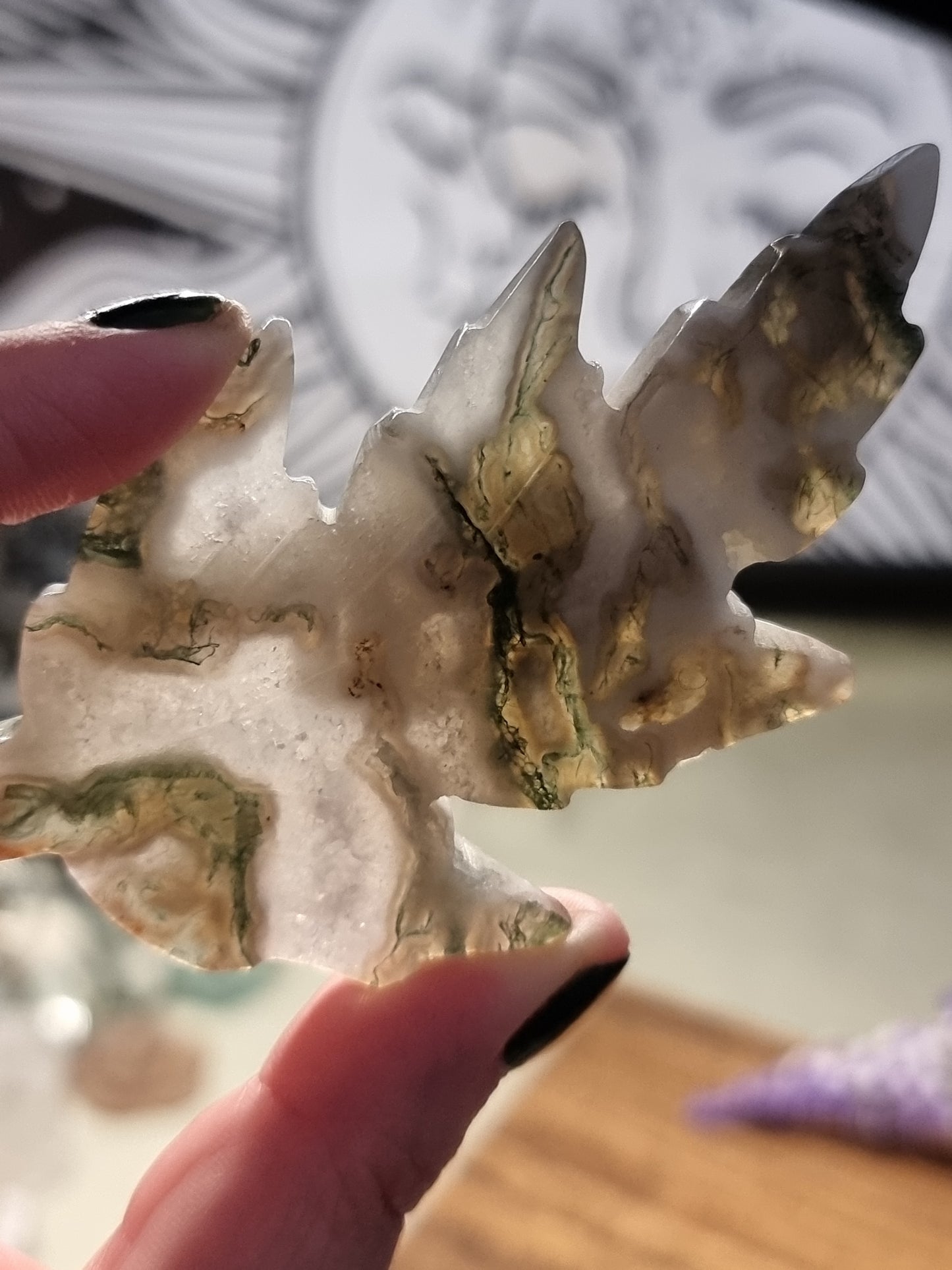 Moss agate leaf