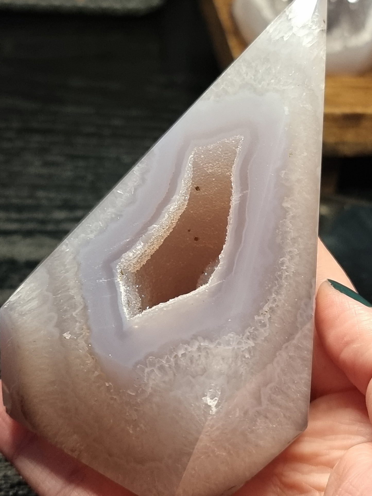 Druzy agate points