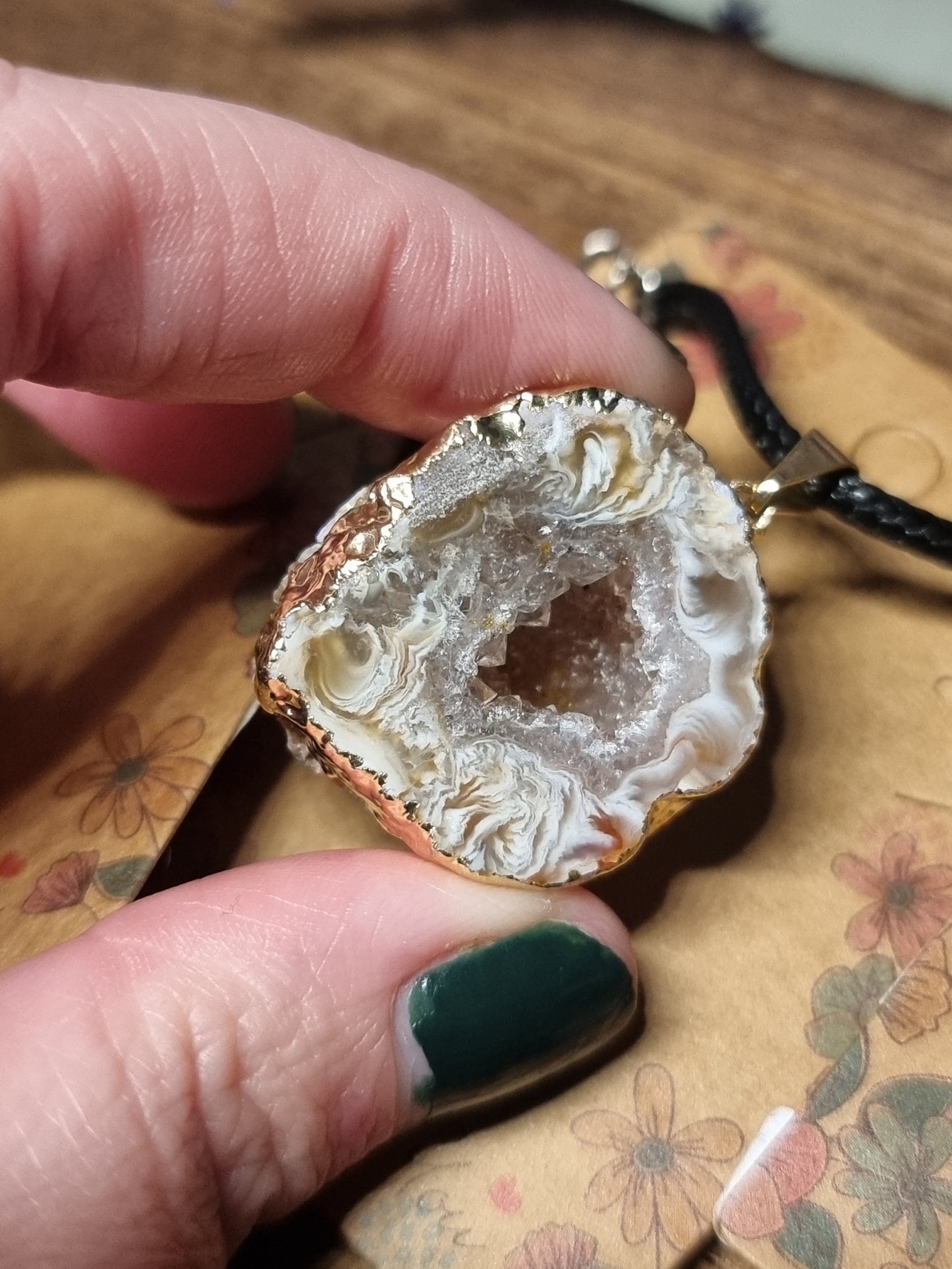 Agate Geode necklaces
