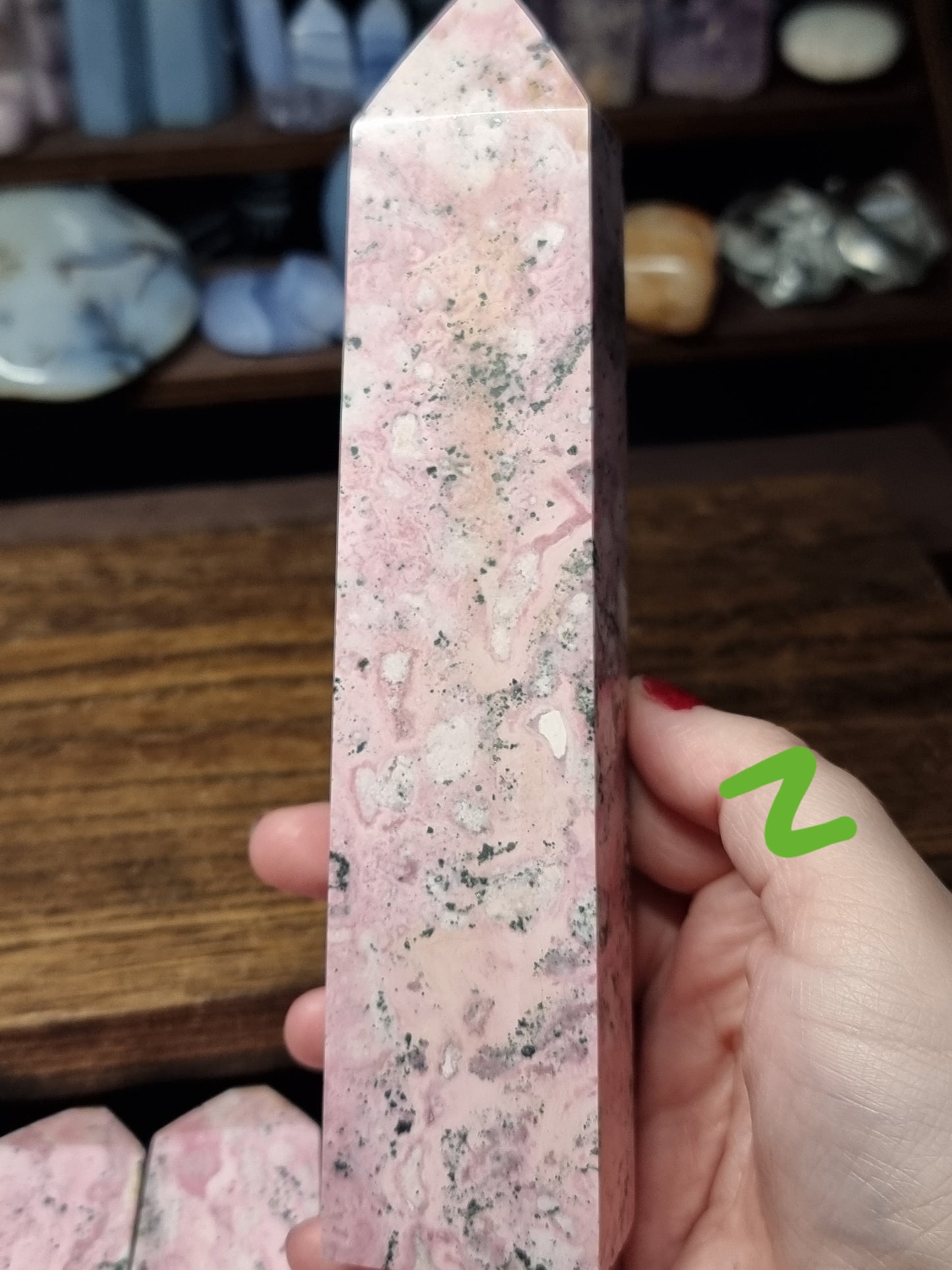 Peruvian rhodonite towers