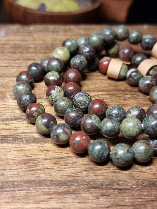 8mm dragonblood jasper bracelet
