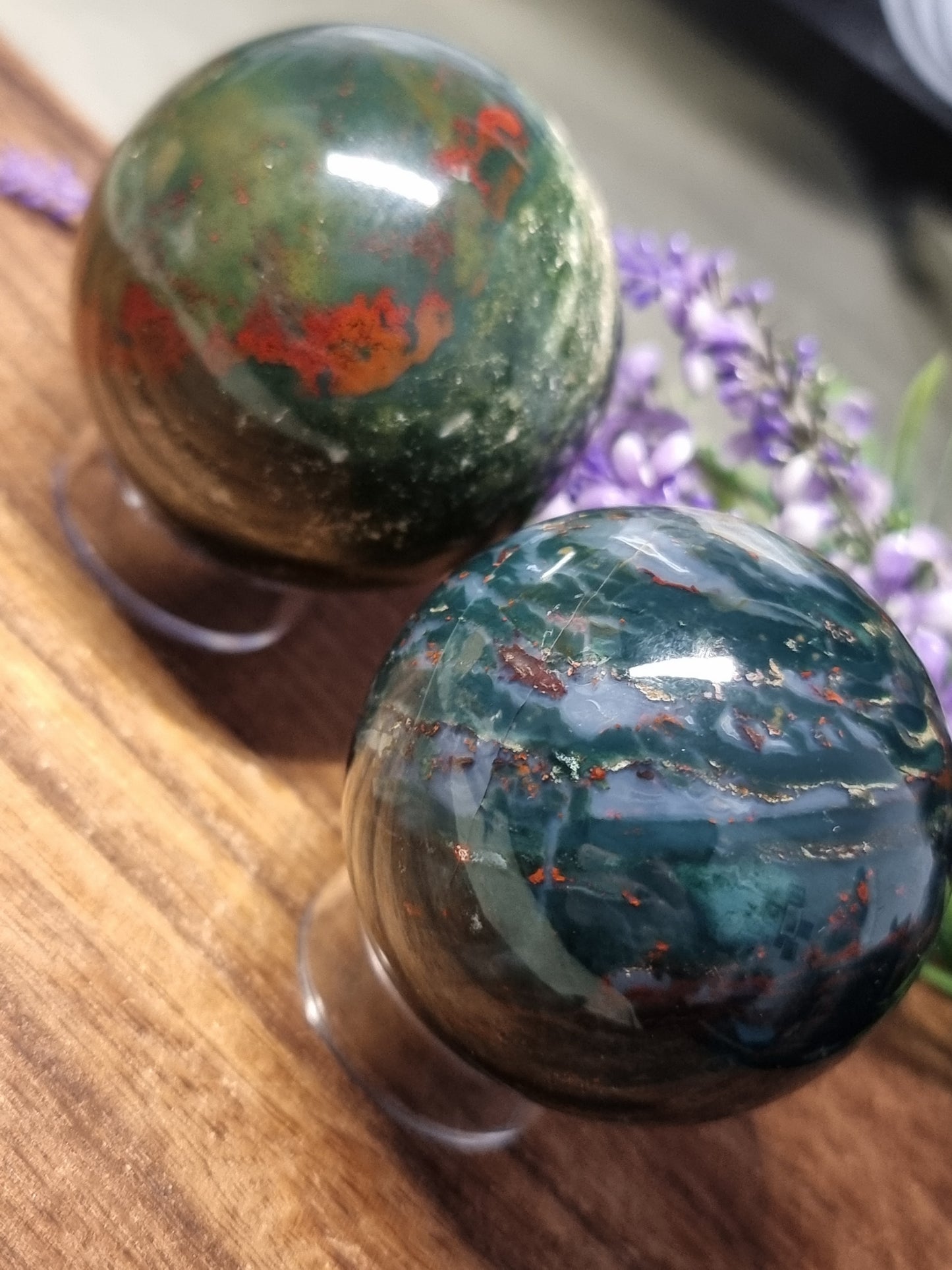 Indian bloodstone spheres