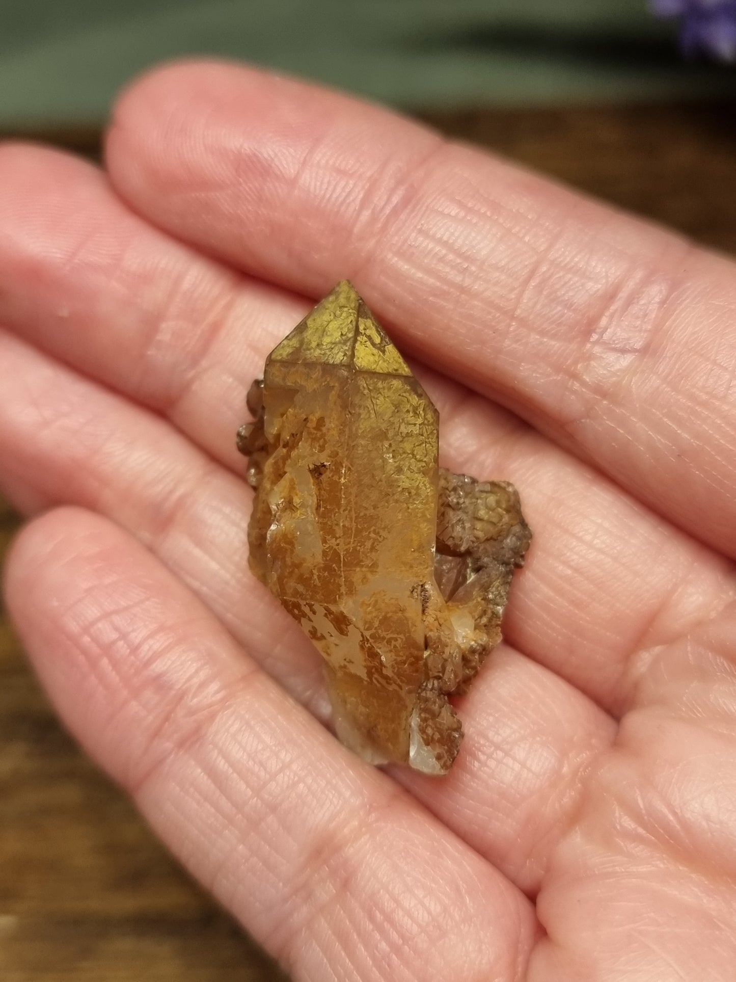 Tangerine quartz points