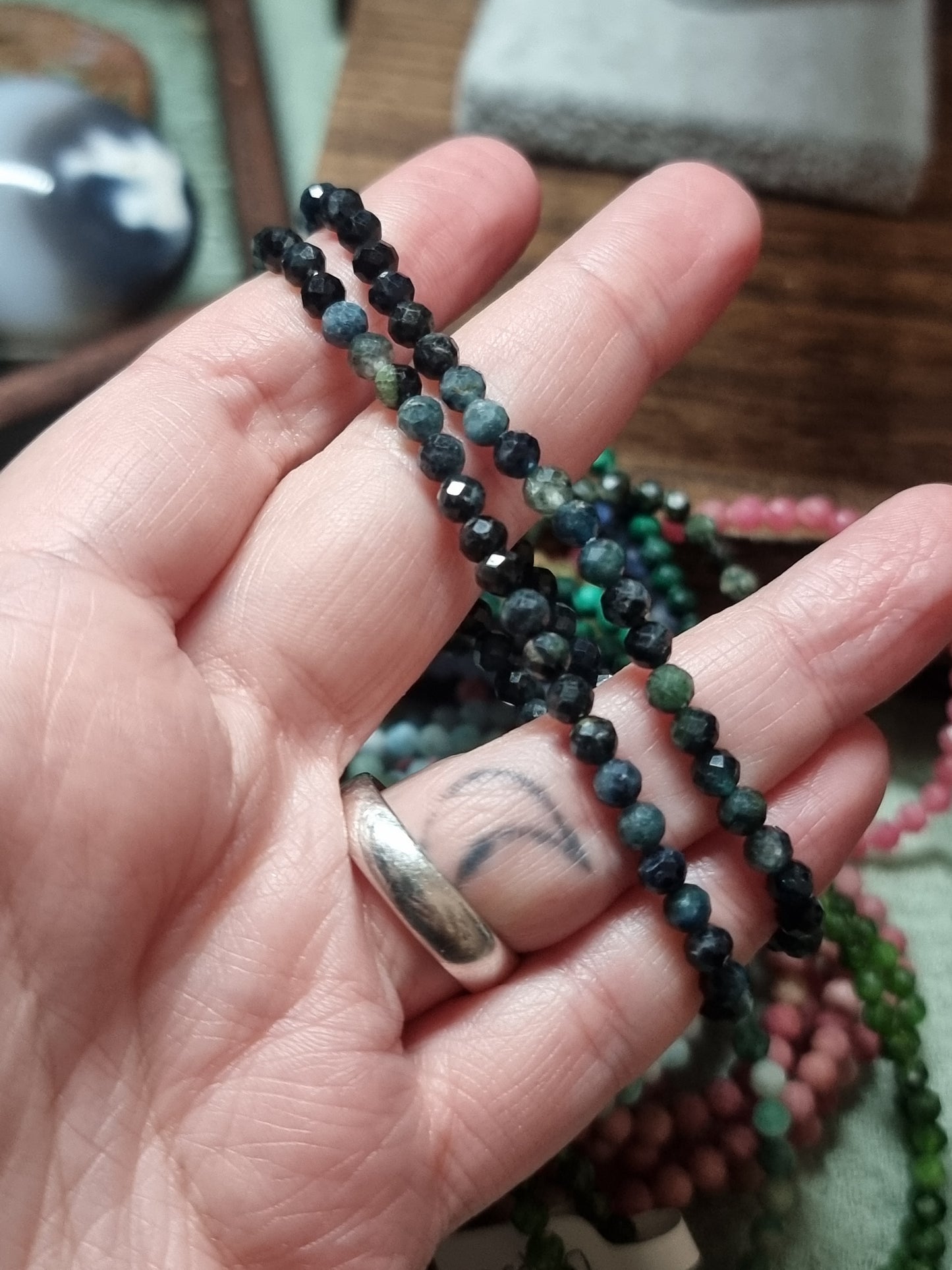 4mm faceted bracelets - high grade