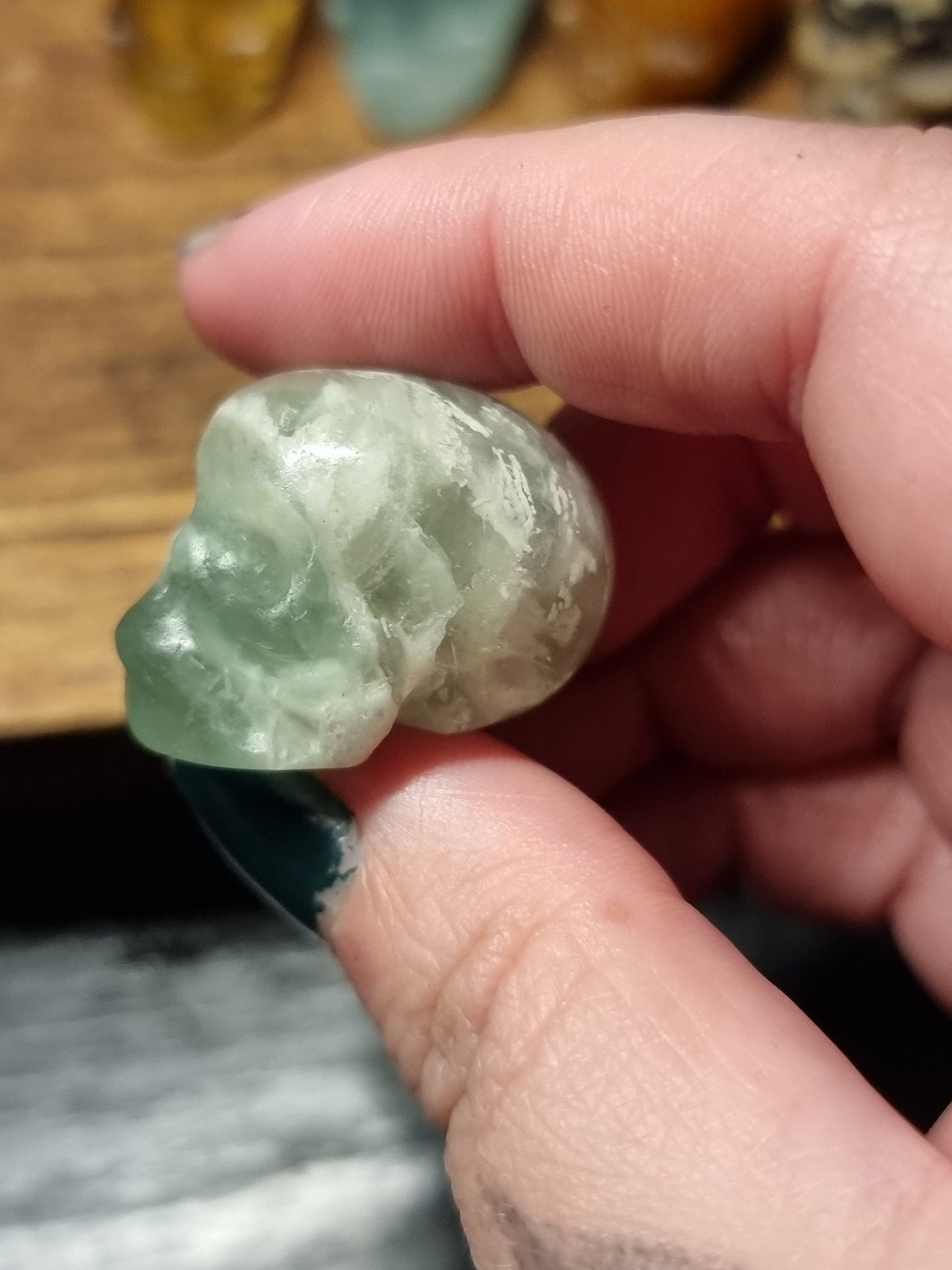 Mini skull carvings